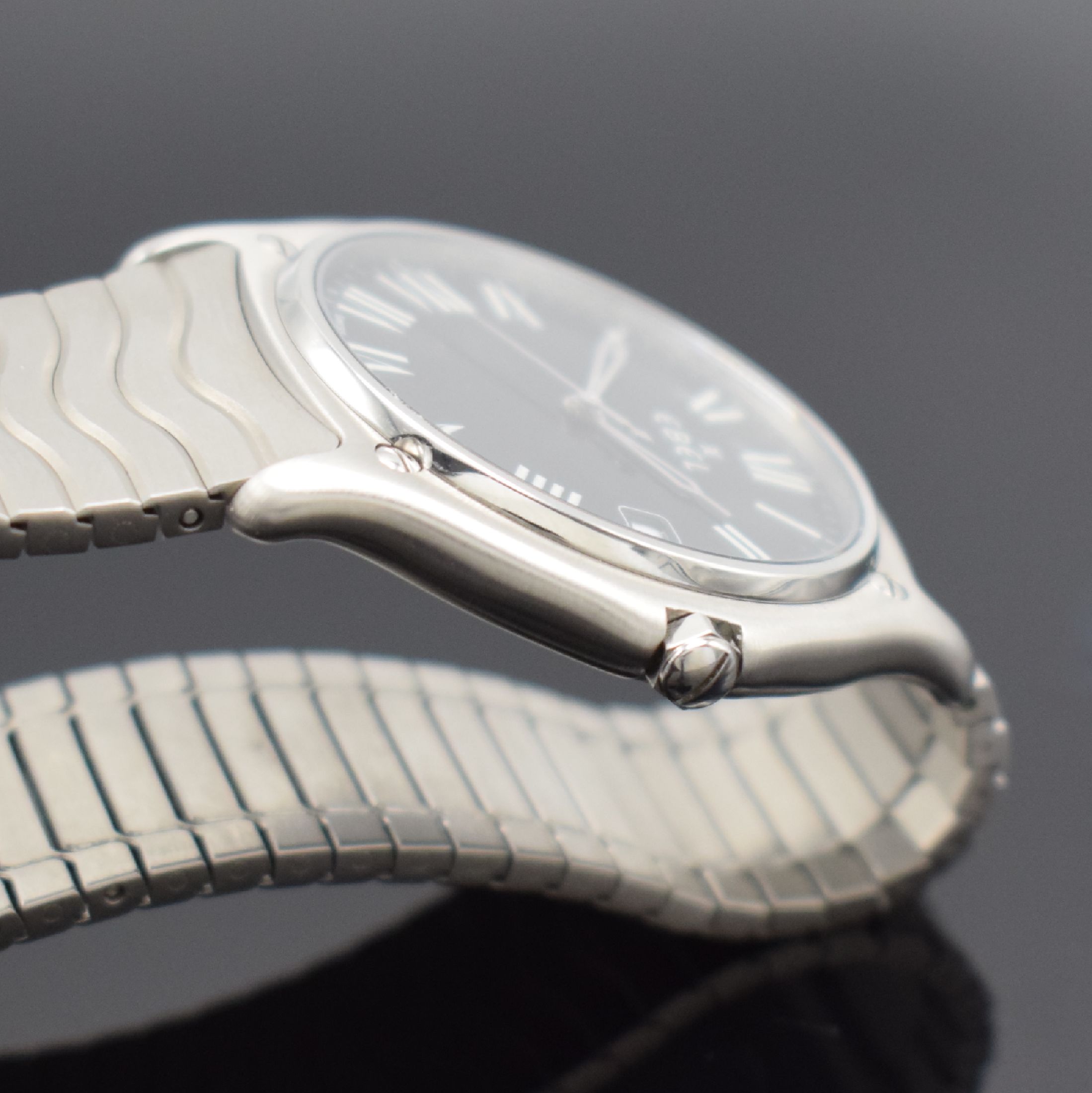 Detail c: EBEL nahezu neuwertige Herrenarmbanduhr Sport Classic XL Referenz 9187151, Schweiz um 2000, quarz, Edelstahlgeh. inkl. Wellengliederband m. ...