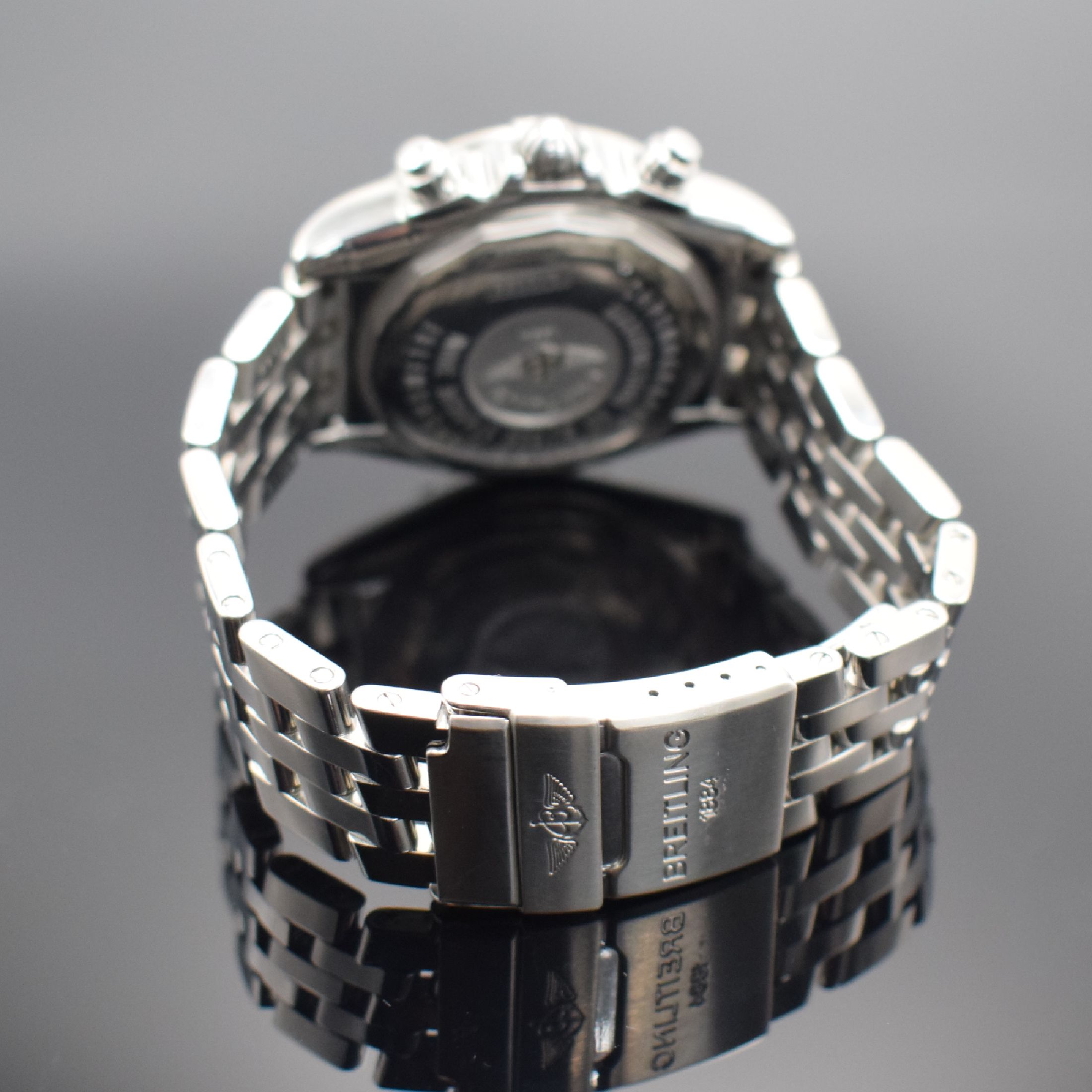 Detail b: BREITLING Chronometer Chronomat Evolution Herrenarmbanduhr mit Chronograph Referenz A13356, Automatik, Edelstahlgeh. inkl. Gliederband m. Faltschl., ...