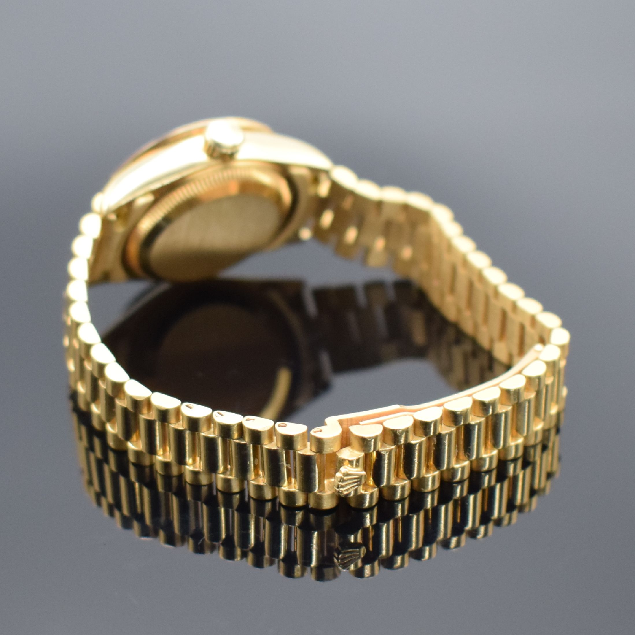 Detail b: ROLEX Damenarmbanduhr Oyster Perpetual Datejust Referenz 69178, Automatik, T-Serie,Chronometer der Superlative in GG 750/000 inkl. Präsidentband m. ...