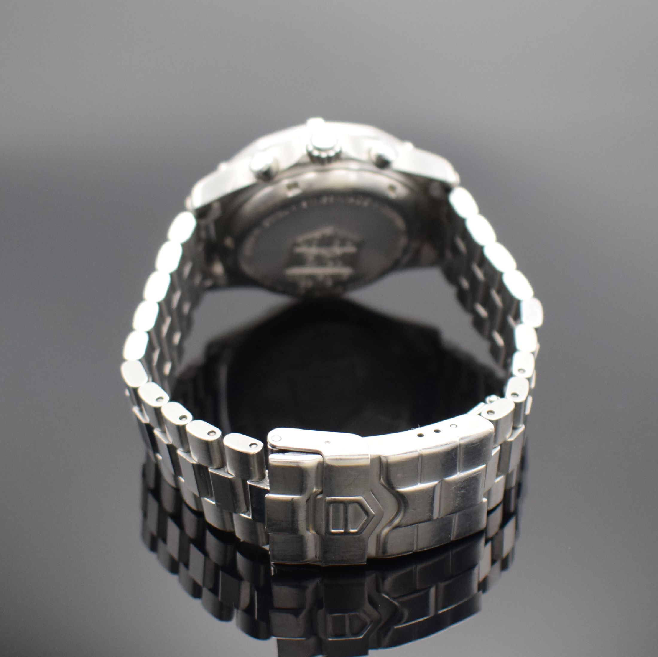 Detail b: TAG HEUER Professional Armbandchronograph in Stahl Referenz CK1112, Schweiz um 1998, Boden & Krone verschr., Gliederband m. Faltschl. & ...
