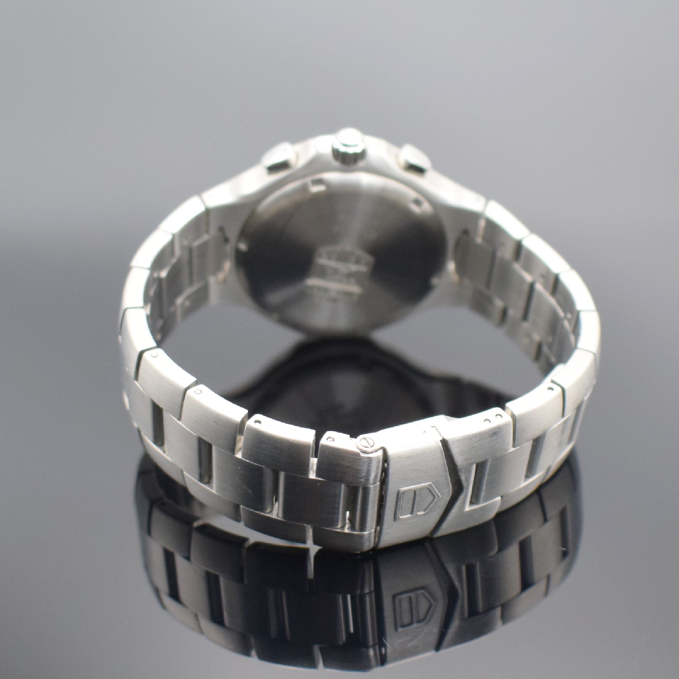 Detail b: TAG HEUER Armbandchronograph Kirium Referenz CL2110, Automatik, Schweiz um 2005, Edelstahlgeh. inkl. Gliederband m. Faltschl., Boden & Krone ...