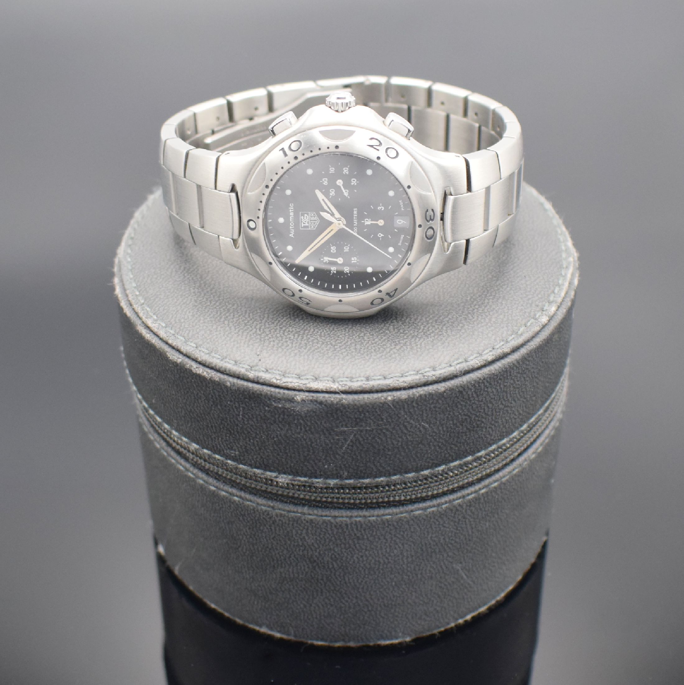 Detail f: TAG HEUER Armbandchronograph Kirium Referenz CL2110, Automatik, Schweiz um 2005, Edelstahlgeh. inkl. Gliederband m. Faltschl., Boden & Krone ...
