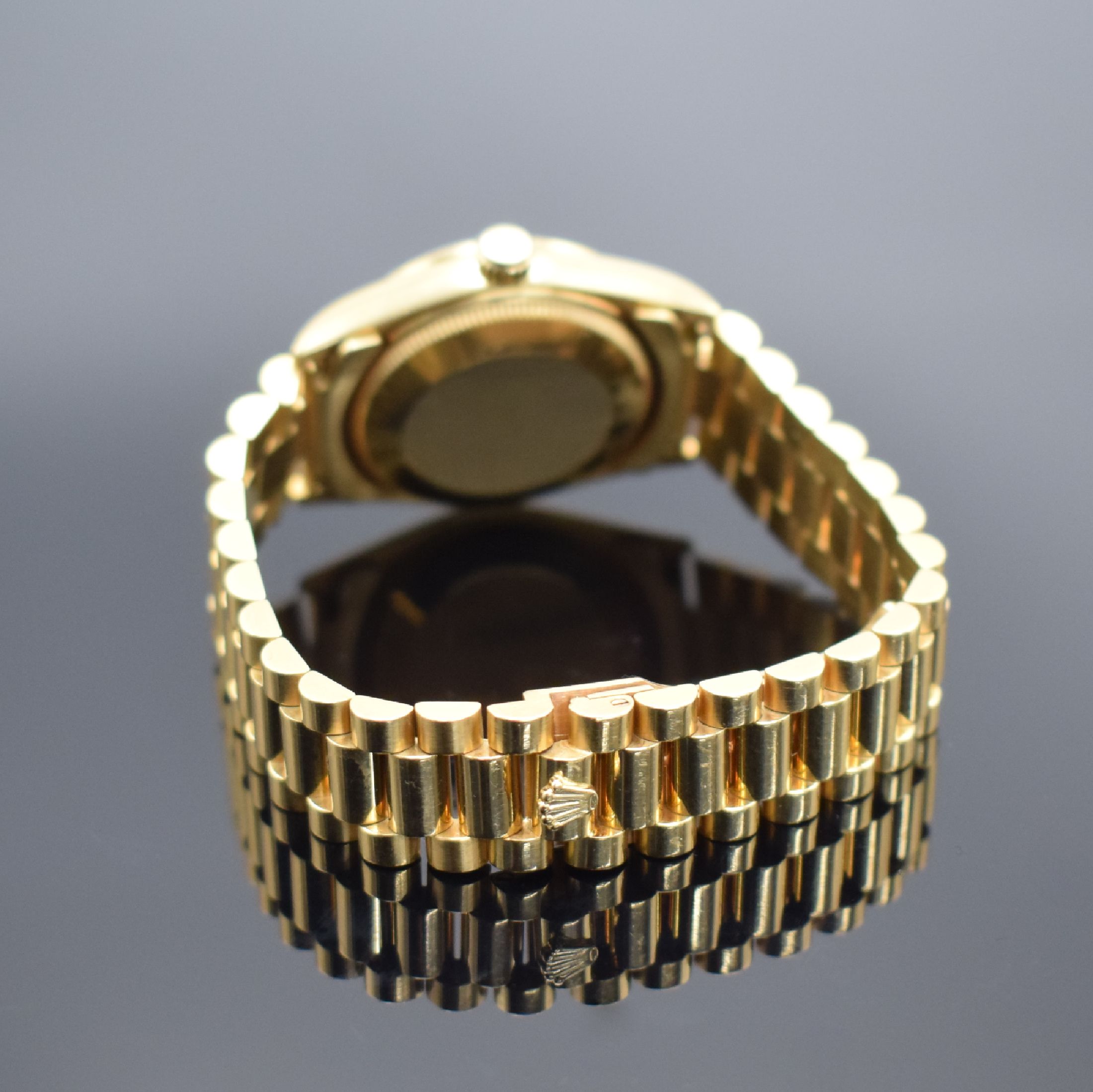 Detail b: ROLEX Mediumarmbanduhr Oyster Perpetual Datejust Referenz 69278 mit seltenem blauem "Vignette" Zifferblatt, Schweiz um 1996, Automatik, ...