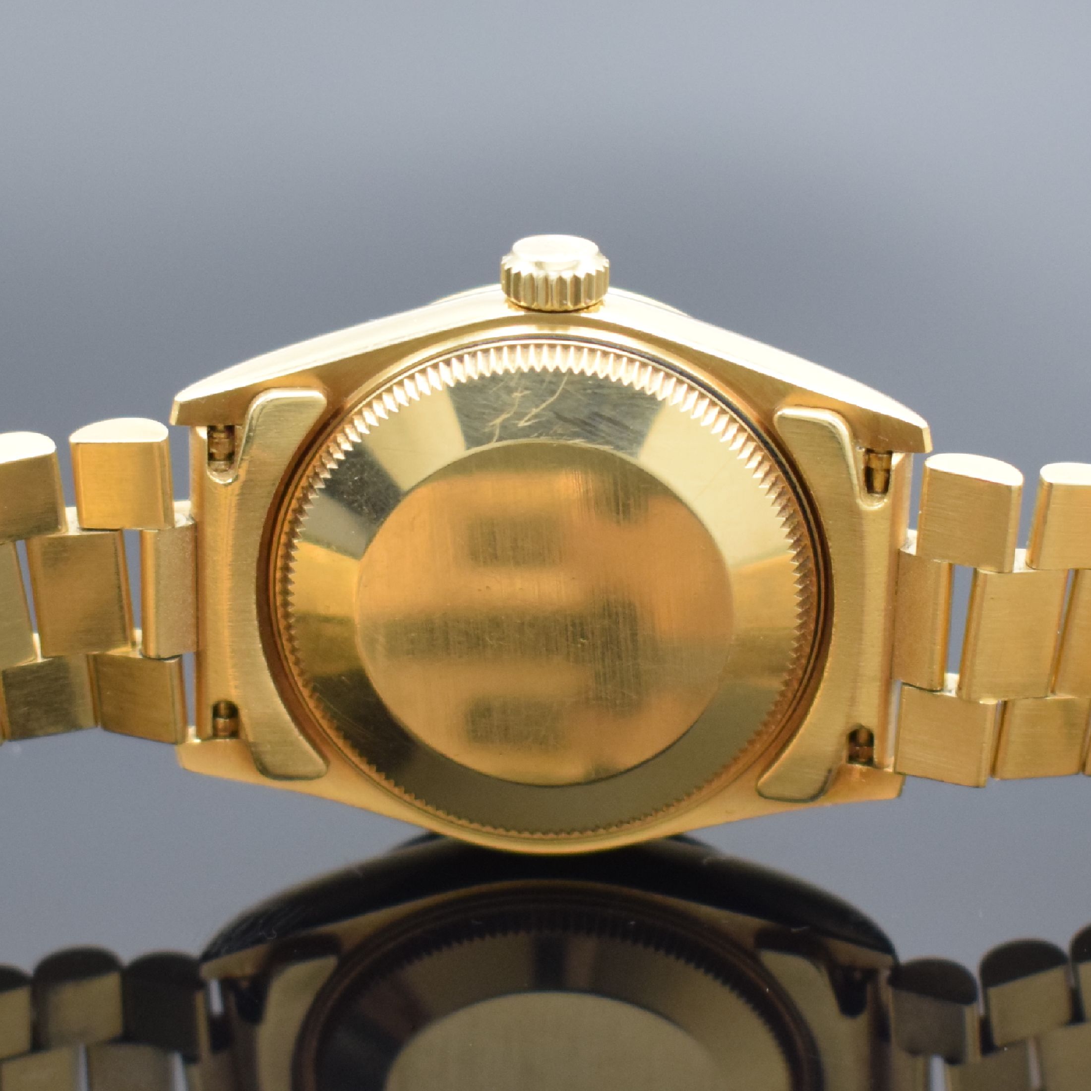 Detail e: ROLEX Mediumarmbanduhr Oyster Perpetual Datejust Referenz 69278 mit seltenem blauem "Vignette" Zifferblatt, Schweiz um 1996, Automatik, ...