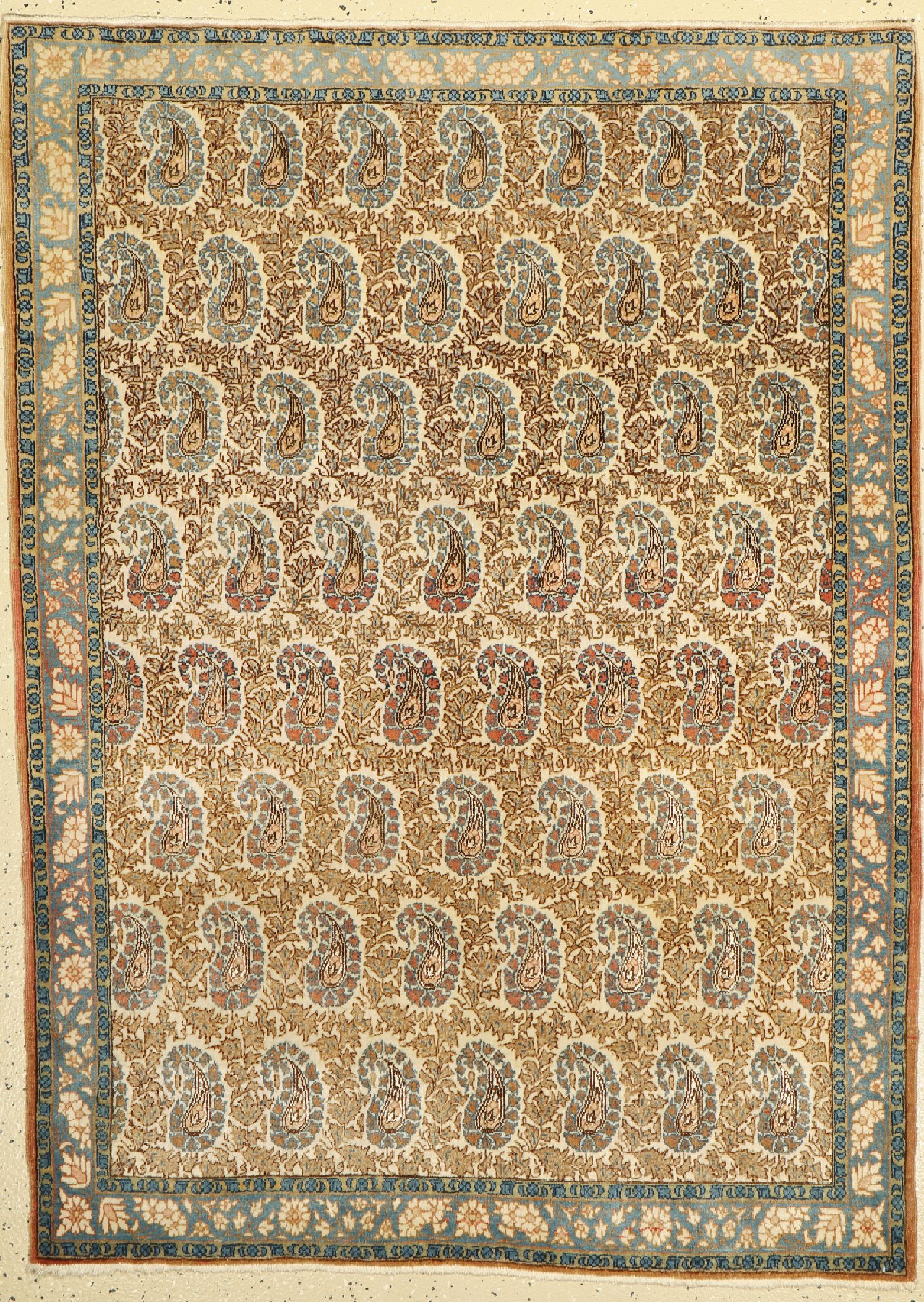 Ghom Kork, Persien, um 1950, Korkwolle mit Seide, ca. 150 x 111 cm, EHZ: 2