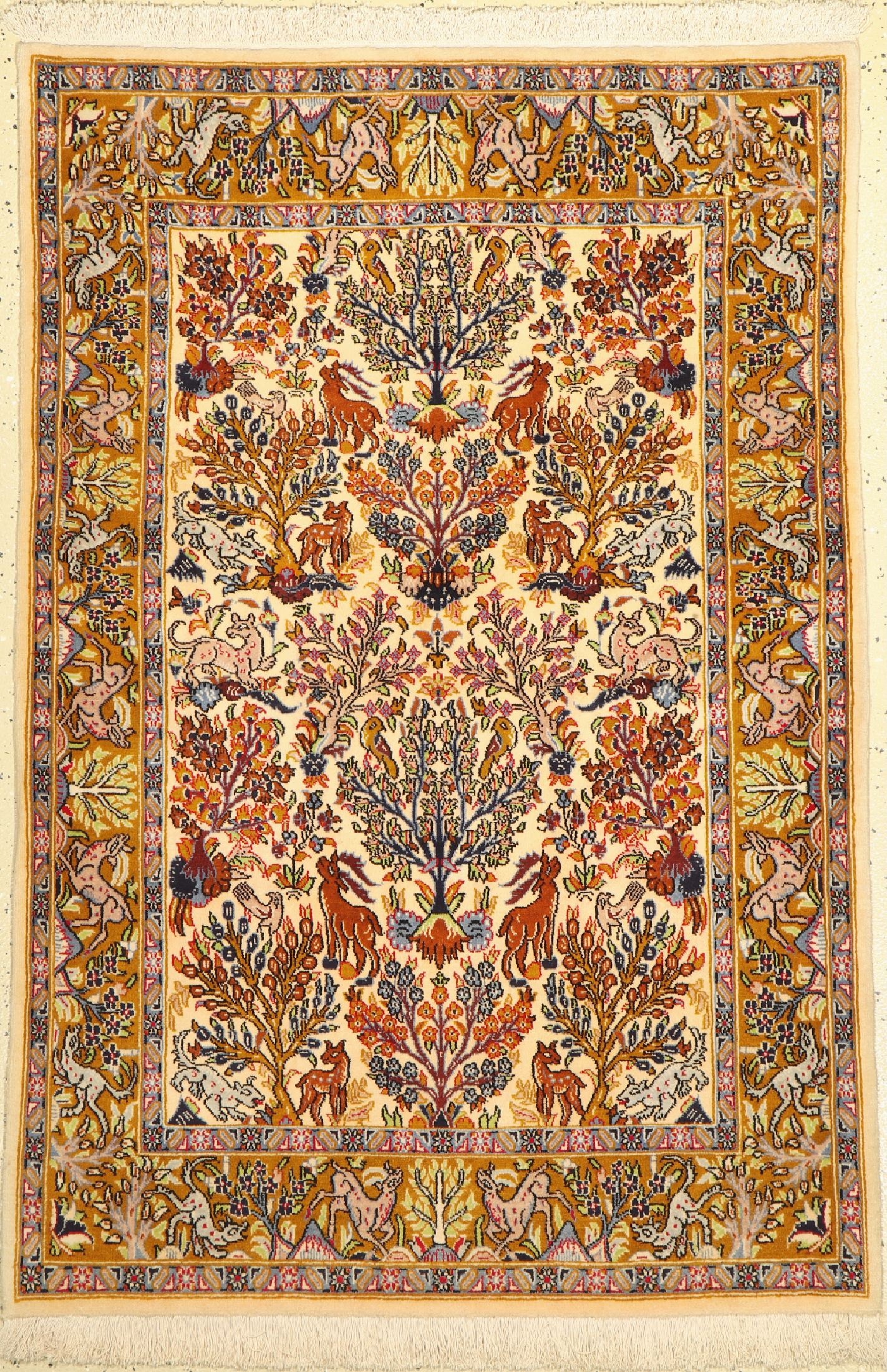 Ghom alt, Persien, um 1960, Wolle auf Baumwolle, ca. 157 x 109 cm, EHZ: 2