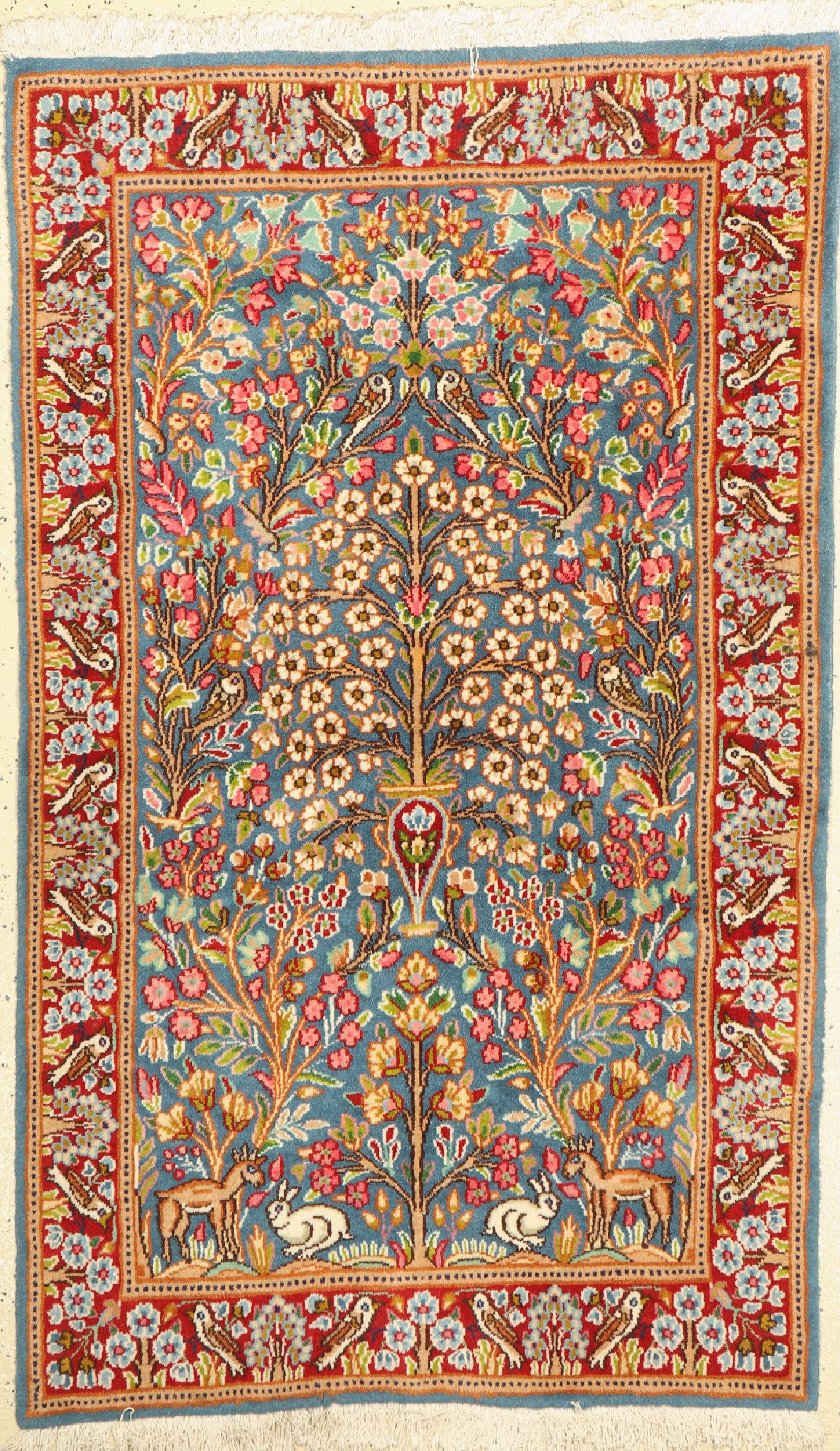 Kerman, Persien, ca. 50 Jahre, Wolle auf Baumwolle, ca. 150 x 90 cm, EHZ: 2