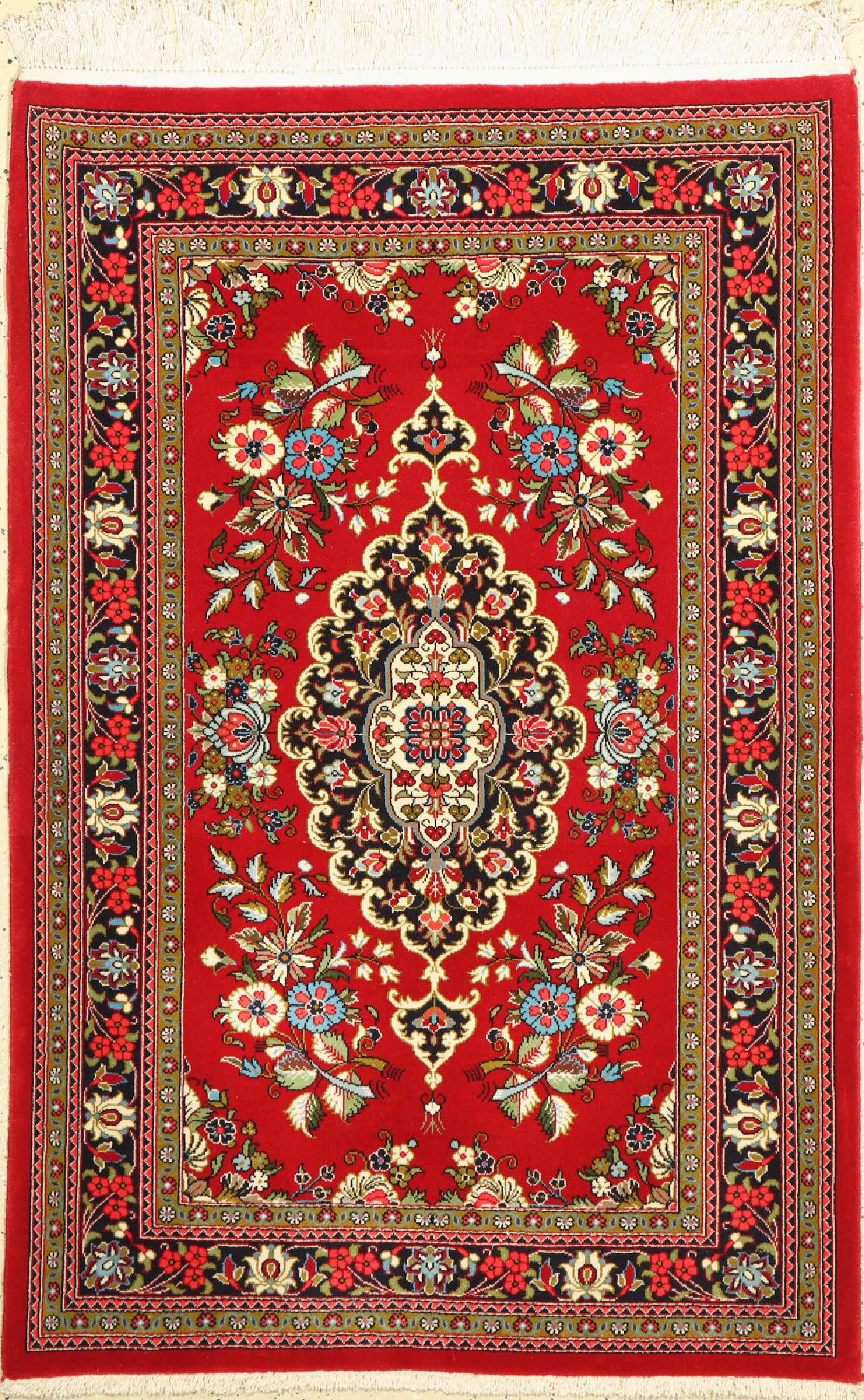 Ghom Kork, Persien, ca. 50 Jahre, Korkwolle, ca. 160 x 107 cm, EHZ: 2