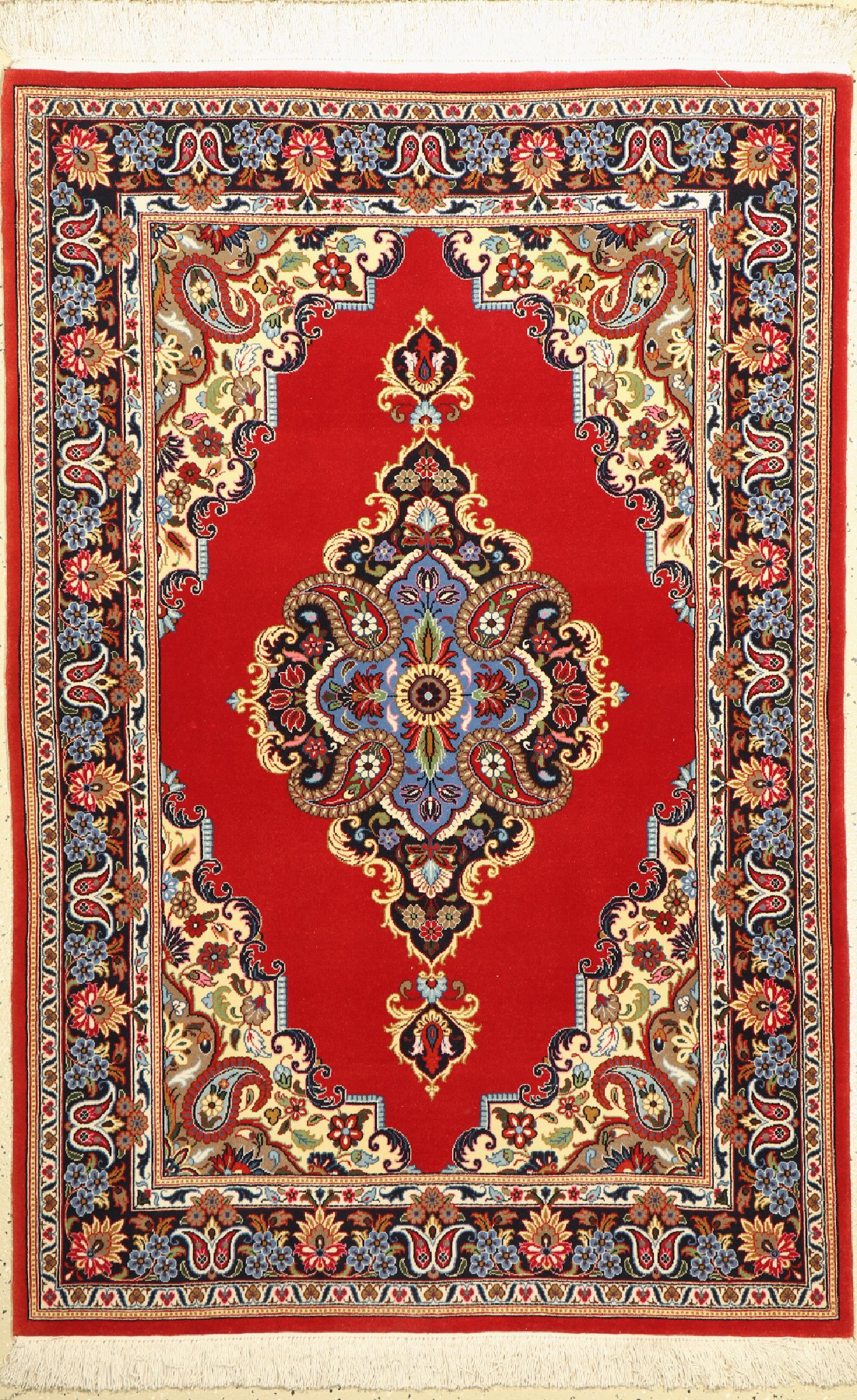 Ghom Kork, Persien, ca. 50 Jahre, Korkwolle, ca. 166 x 110 cm, EHZ: 2