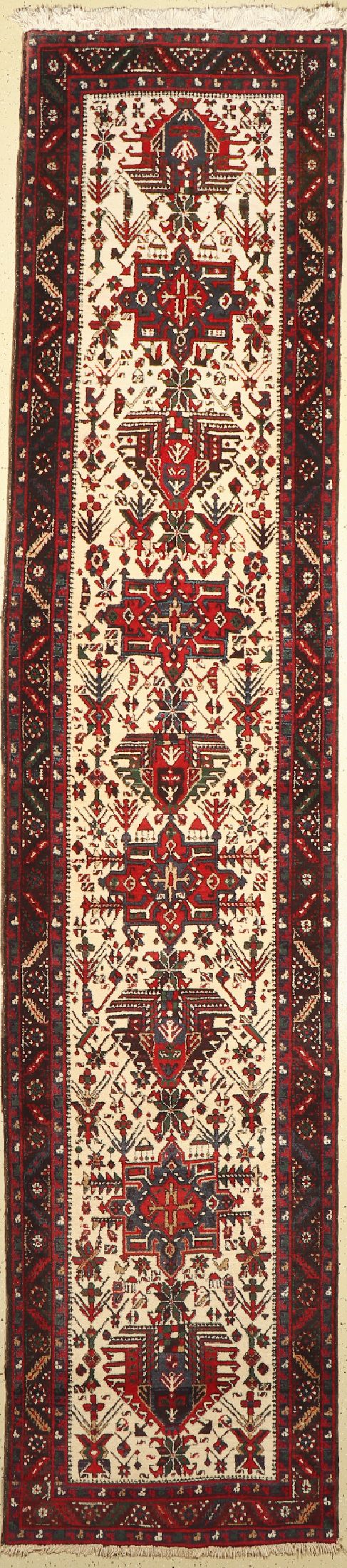 Meschgin, Persien, ca. 50 Jahre, Wolle auf Baumwolle, ca. 452 x 98 cm, EHZ: 2