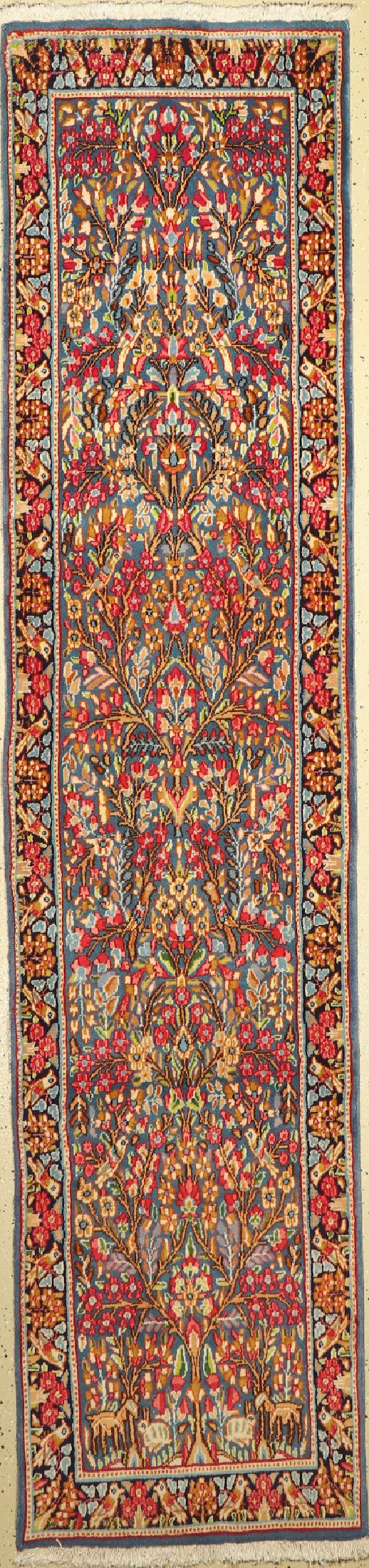 Kerman, Persien, ca. 50 Jahre, Wolle auf Baumwolle, ca. 303 x 70 cm, EHZ: 2