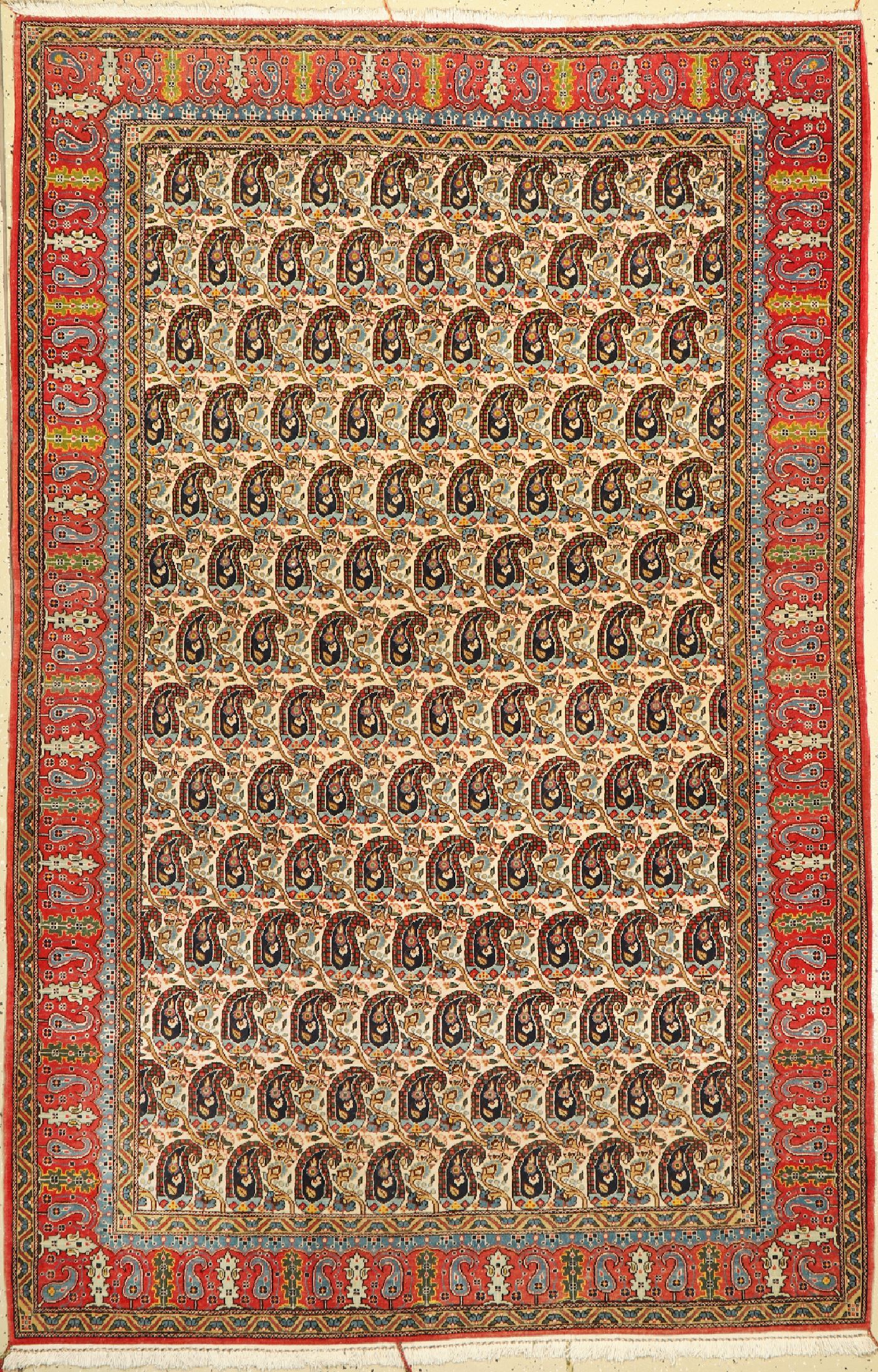 Ghom Kork, Persien, um 1960, Korkwolle, ca.212 x 140 cm, EHZ: 2
