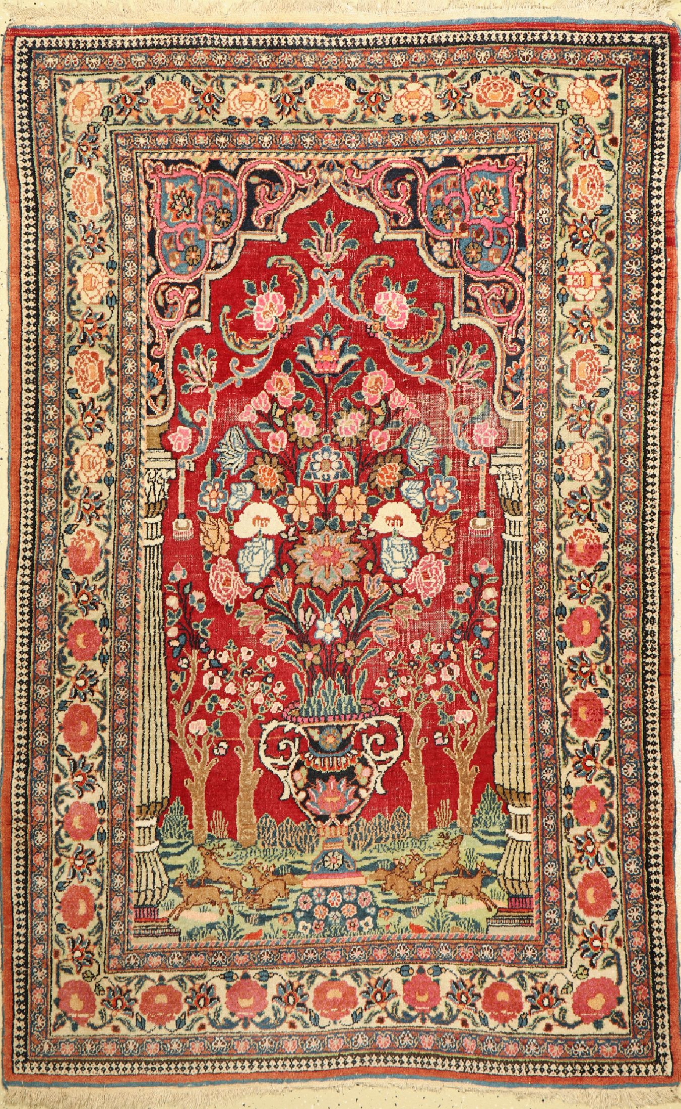 Mesched alt, Persien, um 1950, Wolle auf Baumwolle, ca. 195 x 124 cm, EHZ: 3-4