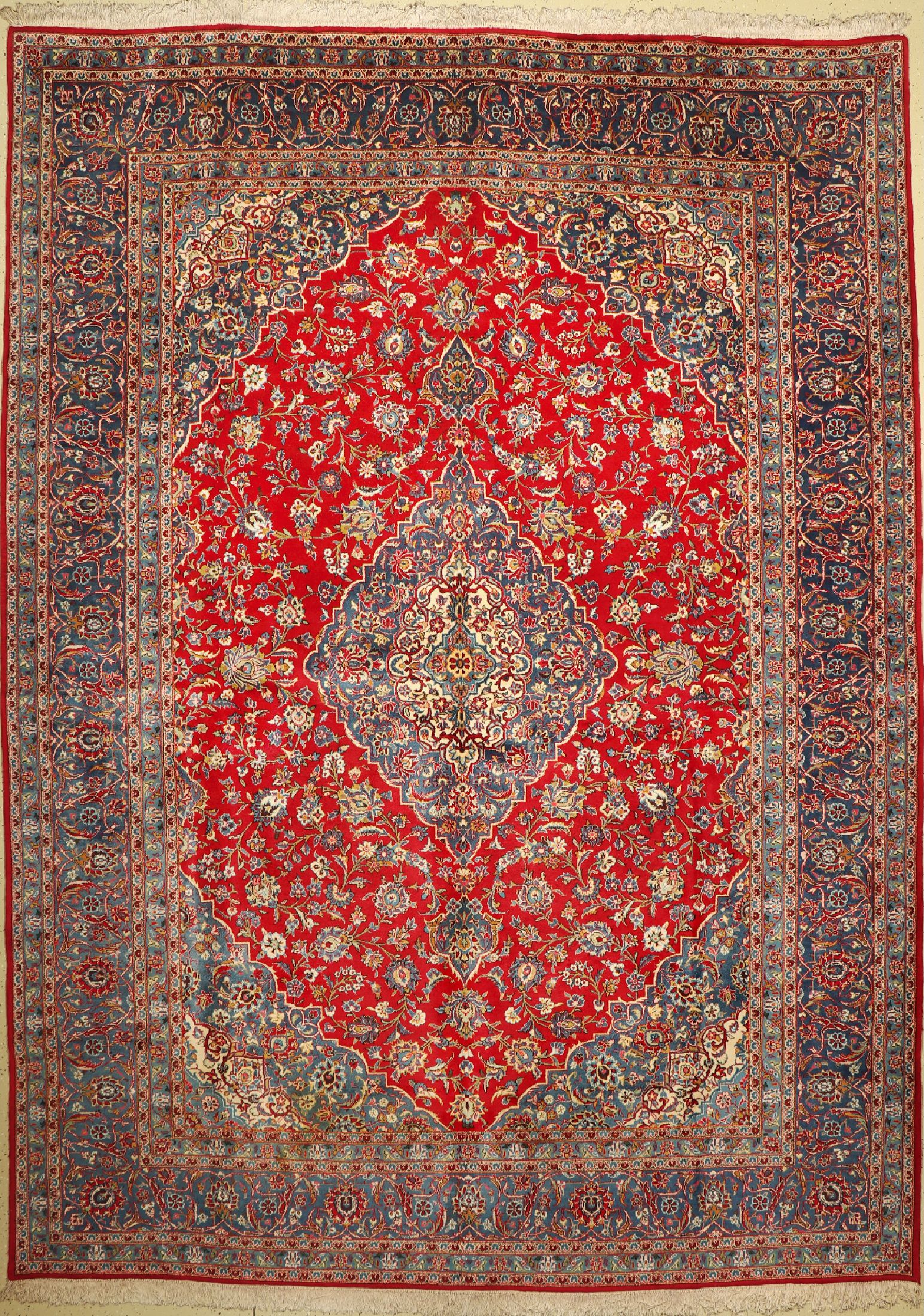 Keschan, Persien, ca. 50 Jahre, Wolle auf Baumwolle, ca. 410 x 298 cm, EHZ: 2