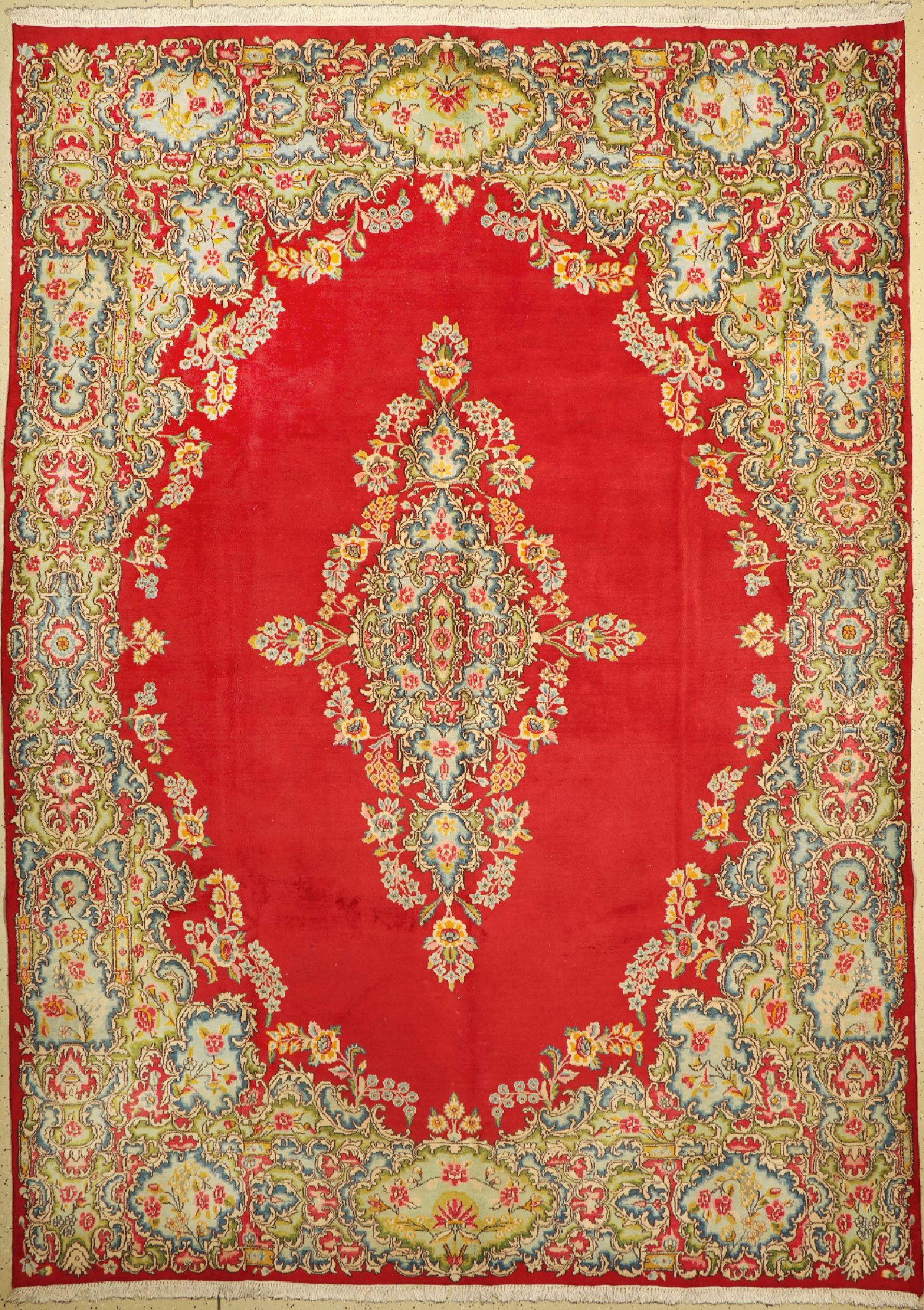 Kerman, Persien, ca. 50 Jahre, Wolle auf Baumwolle, ca. 352 x 252 cm, EHZ: 2