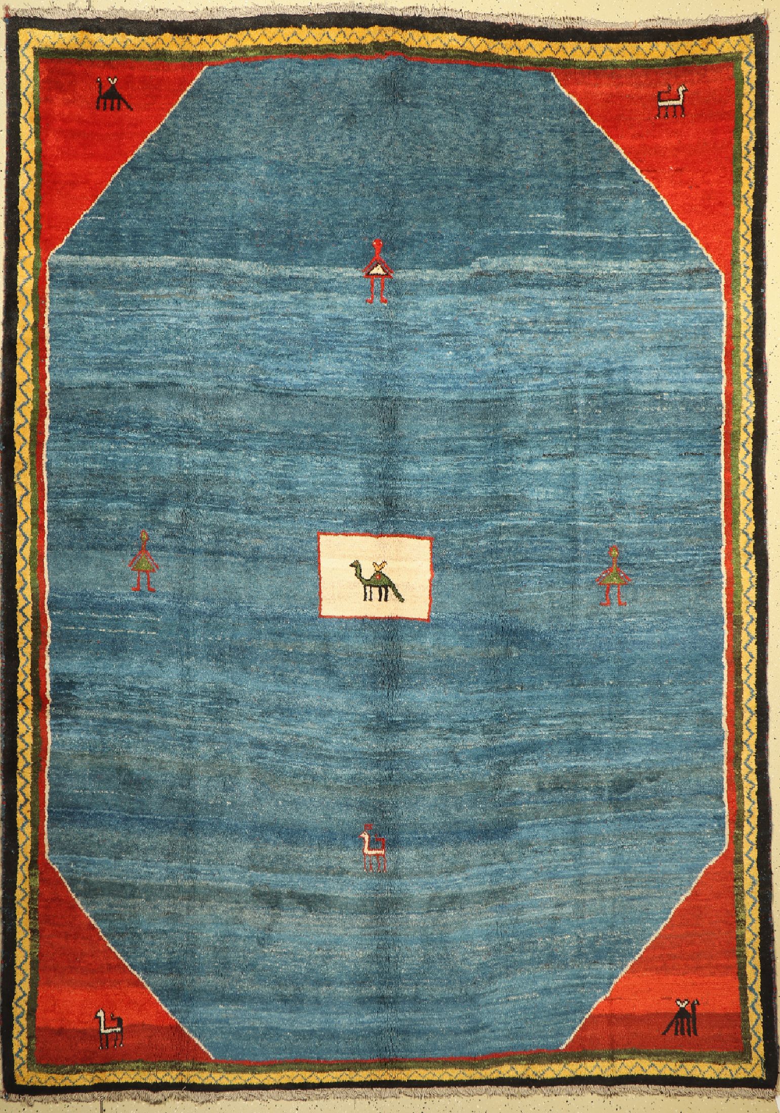 Gabbeh alt, Persien, ca. 50 Jahre, Wolle auf Wolle, ca. 306 x 215 cm, EHZ: 2