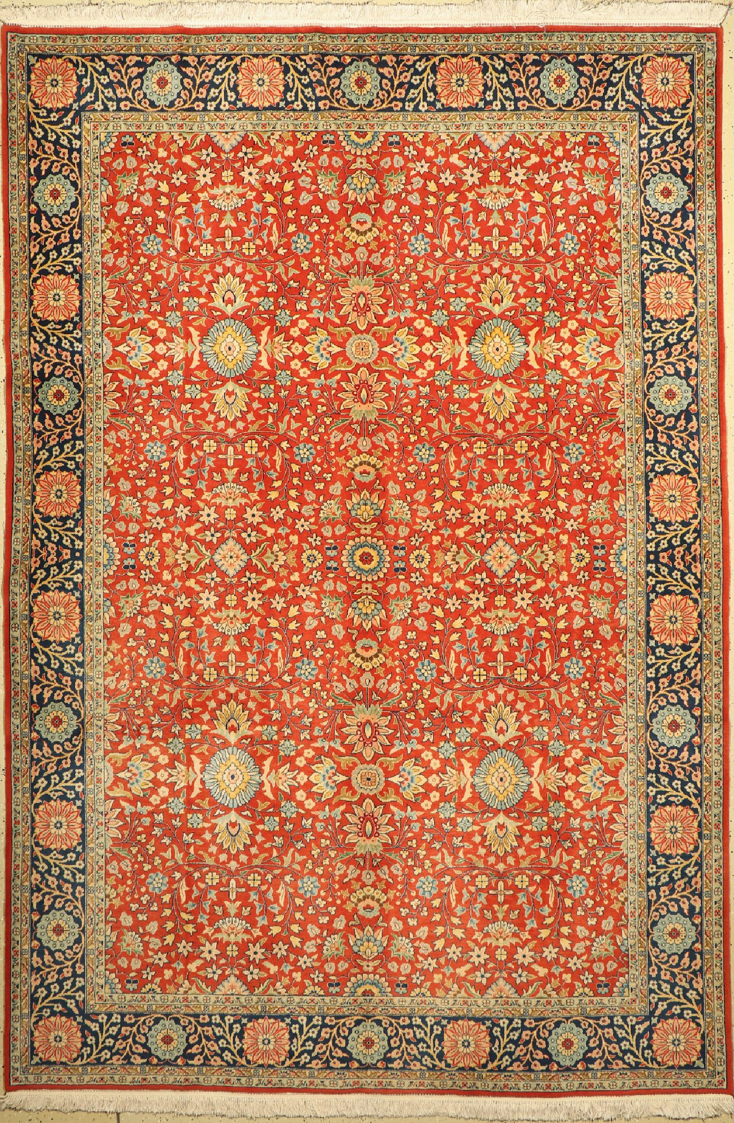 Yazd, Persien, ca. 50 Jahre, Wolle auf Baumwolle, ca. 323 x 220 cm, EHZ: 2