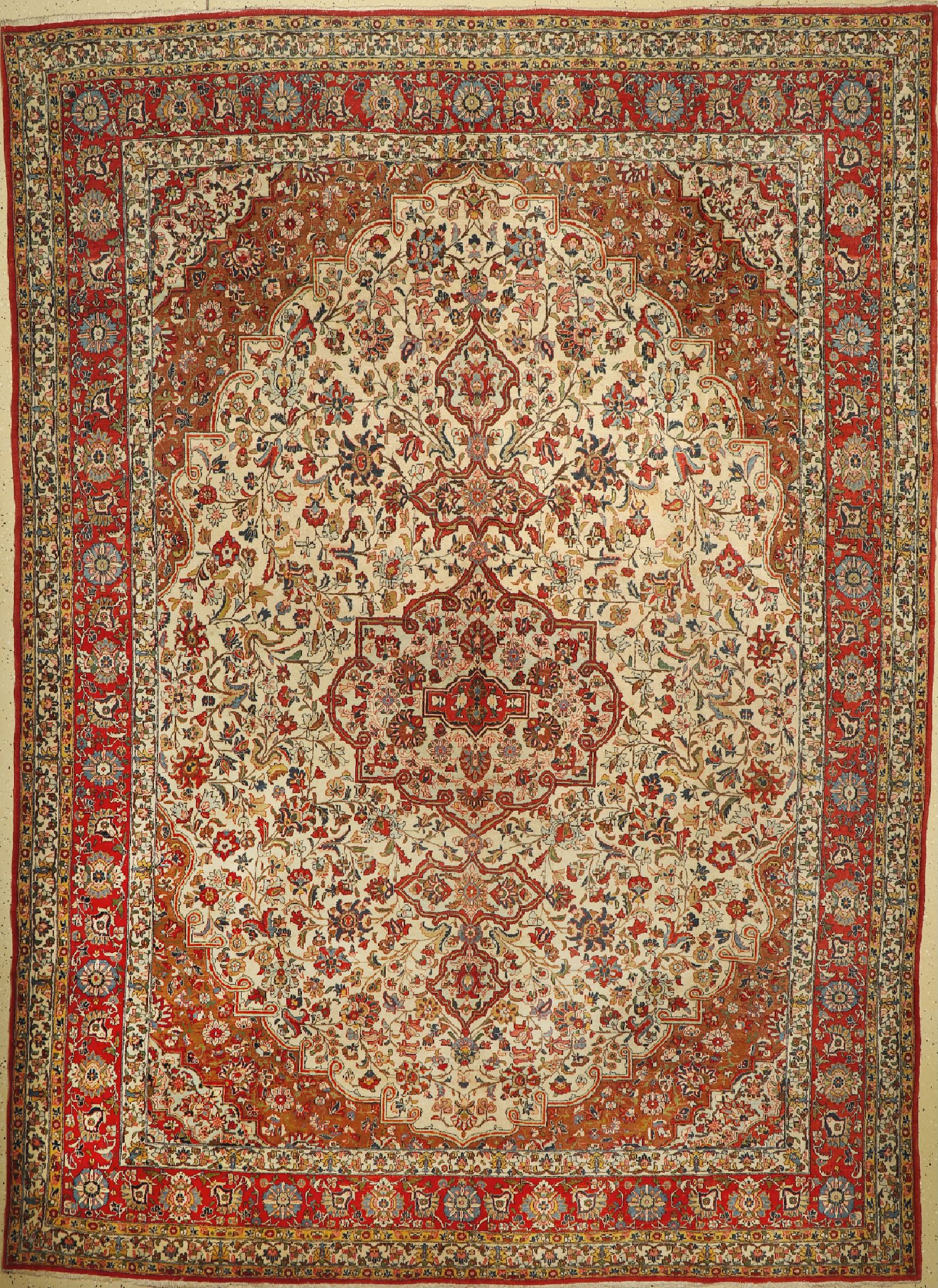 Ghom alt, Persien, um 1940, Wolle auf Baumwolle, ca. 364 x 268 cm, EHZ: 3