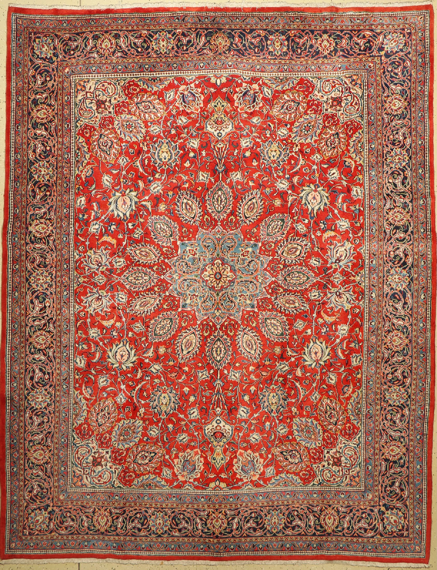 Sarogh fein, Persien, ca. 50 Jahre, Wolle auf Baumwolle, ca. 320 x 250 cm, EHZ: 2