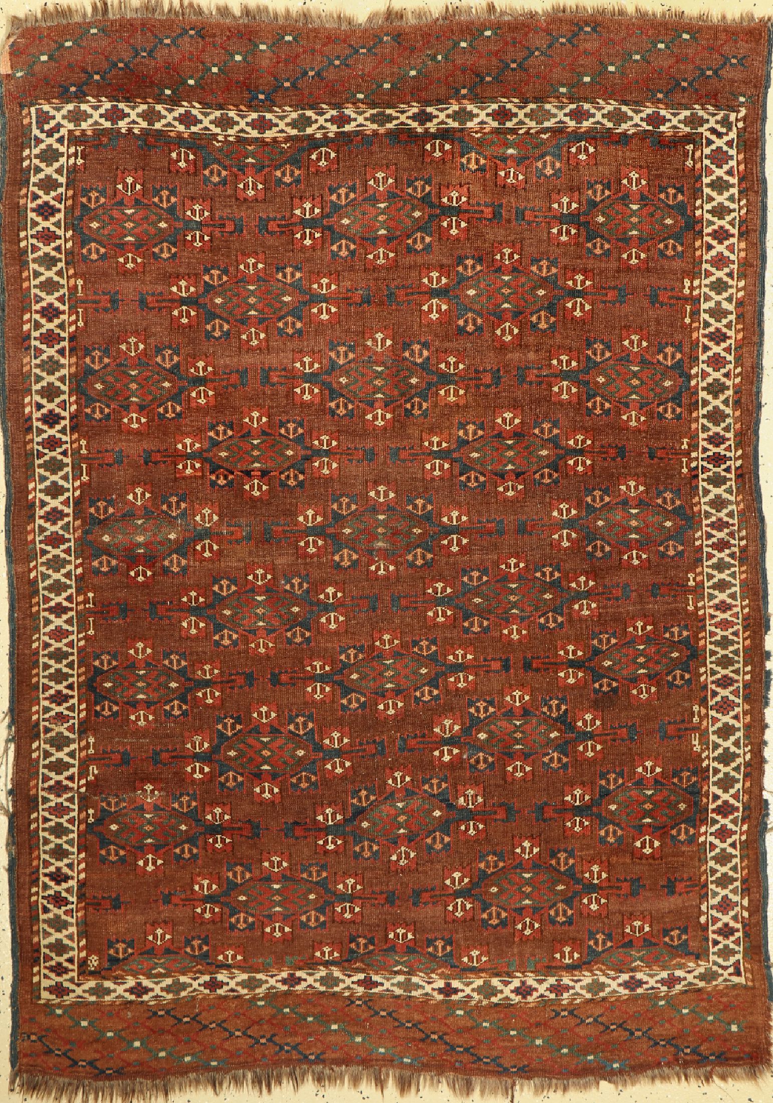 Yomud antik, Turkmenistan, 19.Jhd, Wolle auf Wolle, ca. 185 x 133 cm, EHZ: 4