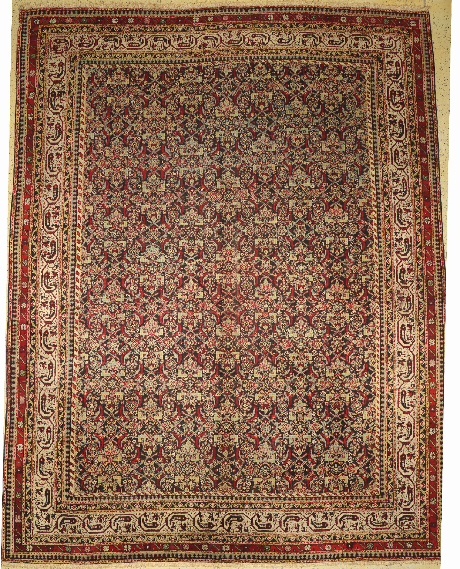 Täbriz alt, Persien, um 1930, Wolle auf Baumwolle, ca. 383 x 298 cm, EHZ: 2(gebraucht)