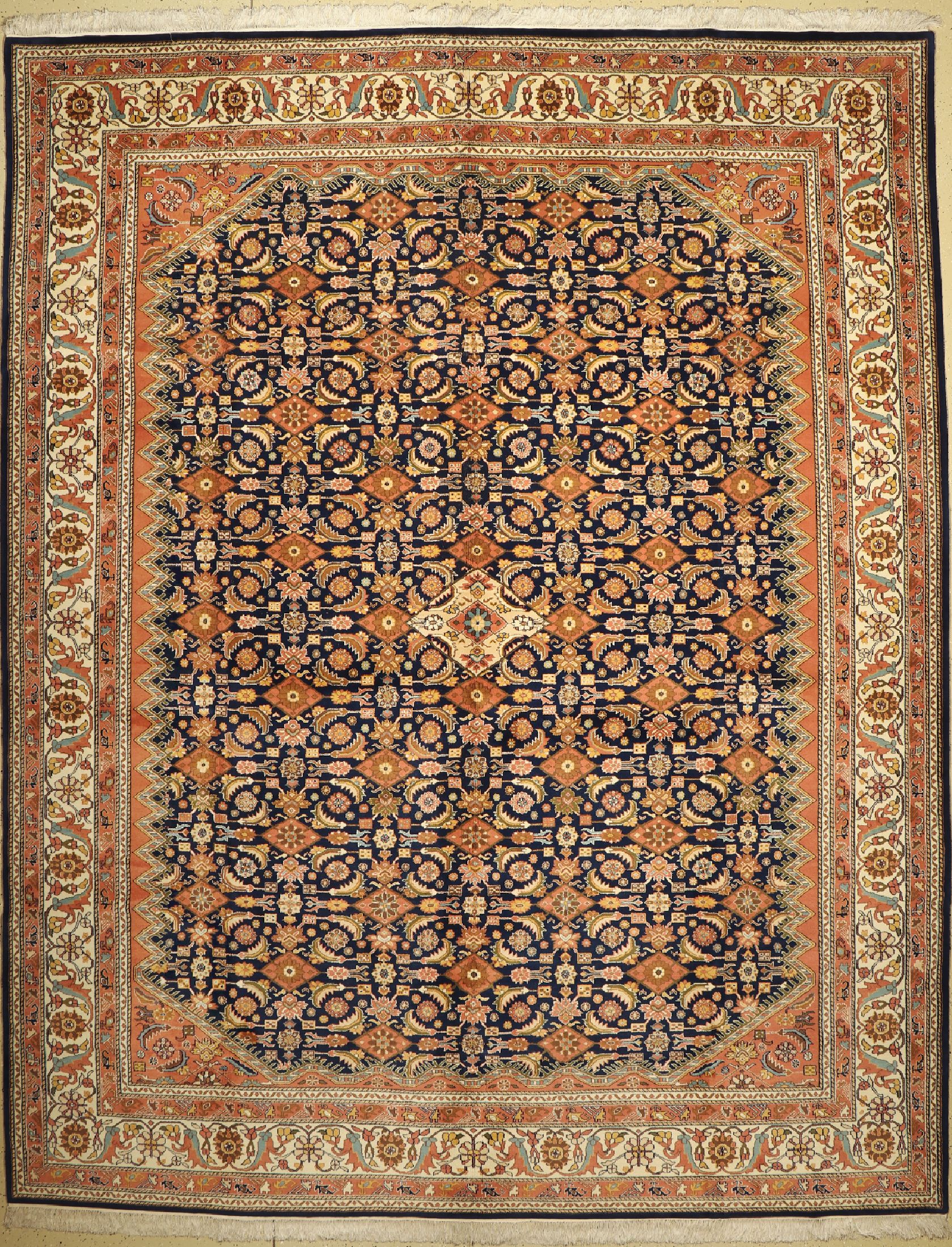 Bidjar fein, Indien, ca. 40 Jahre, Korkwolle, ca. 411 x 325 cm, EHZ: 2