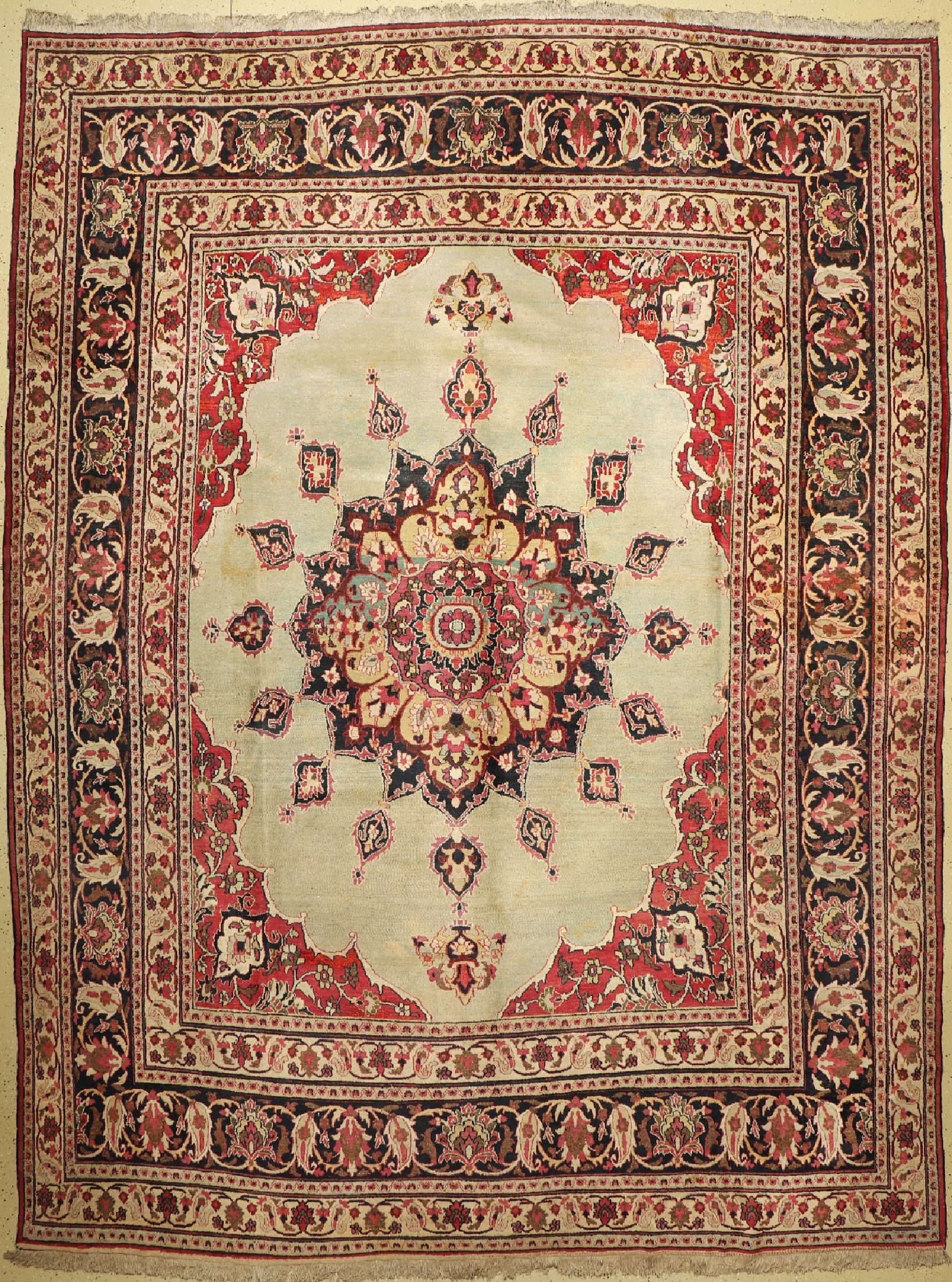 Doroshk antik, Persien, um 1920, Wolle auf Baumwolle, ca. 400 x 305 cm, EHZ: 3(Fleckig)