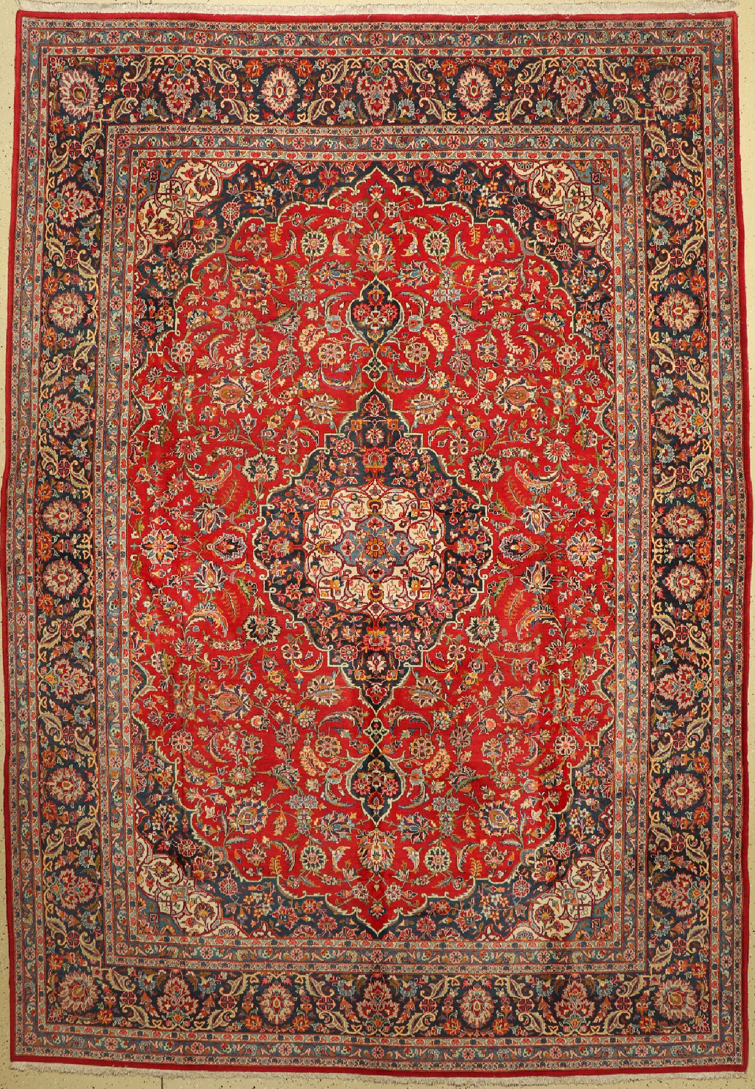 Keschan, Persien, um 1960, Wolle auf Baumwolle, ca. 387 x 275 cm, EHZ: 2