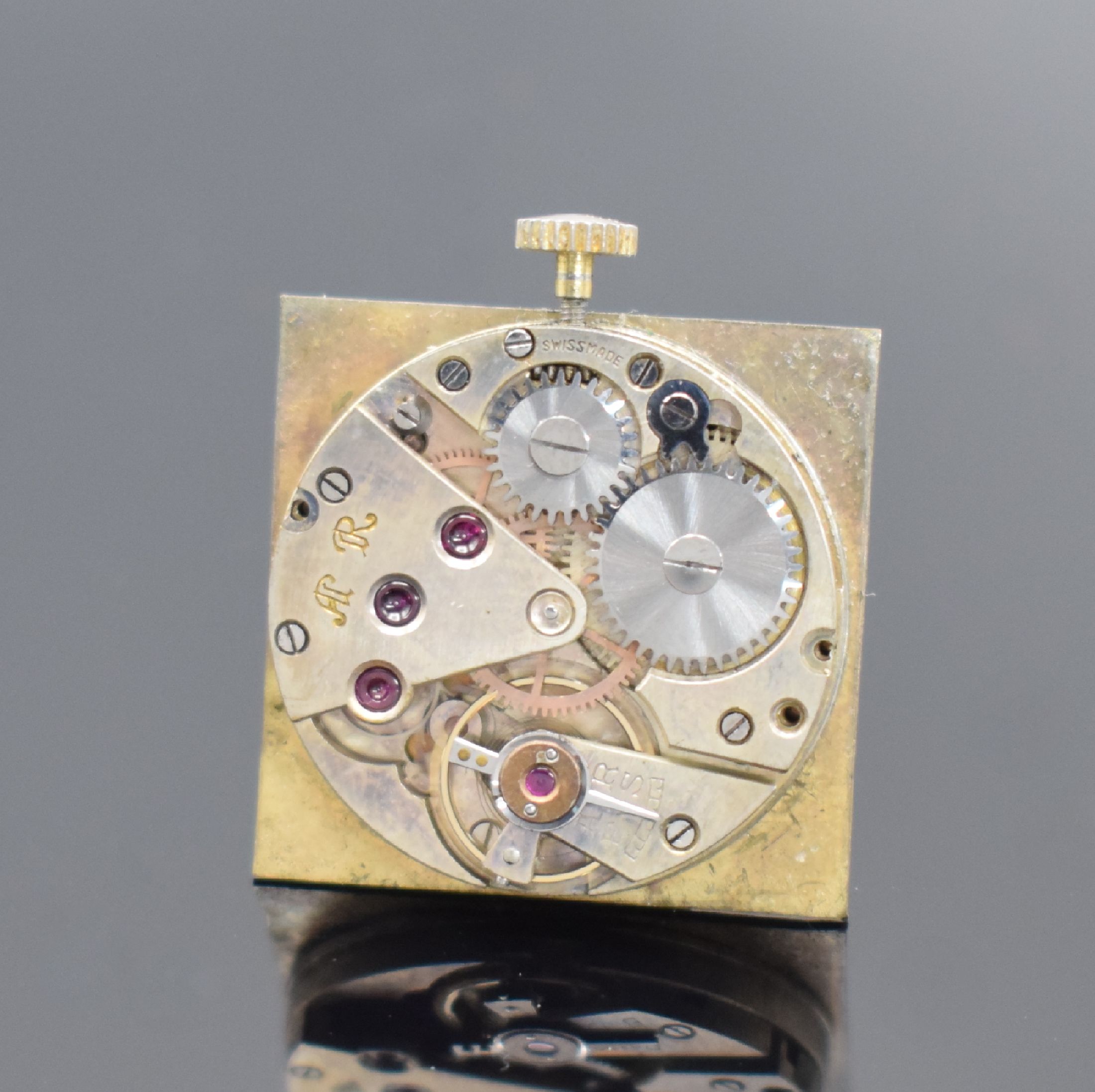 Detail e: VOGT & Cie. SA / FABRIQUE d'HORLOGERIE FORTIS Armbanduhr in GG 750/000, Schweiz um 1936, Handaufzug, dell. Geh. teils angel., Scharnierboden m. ...