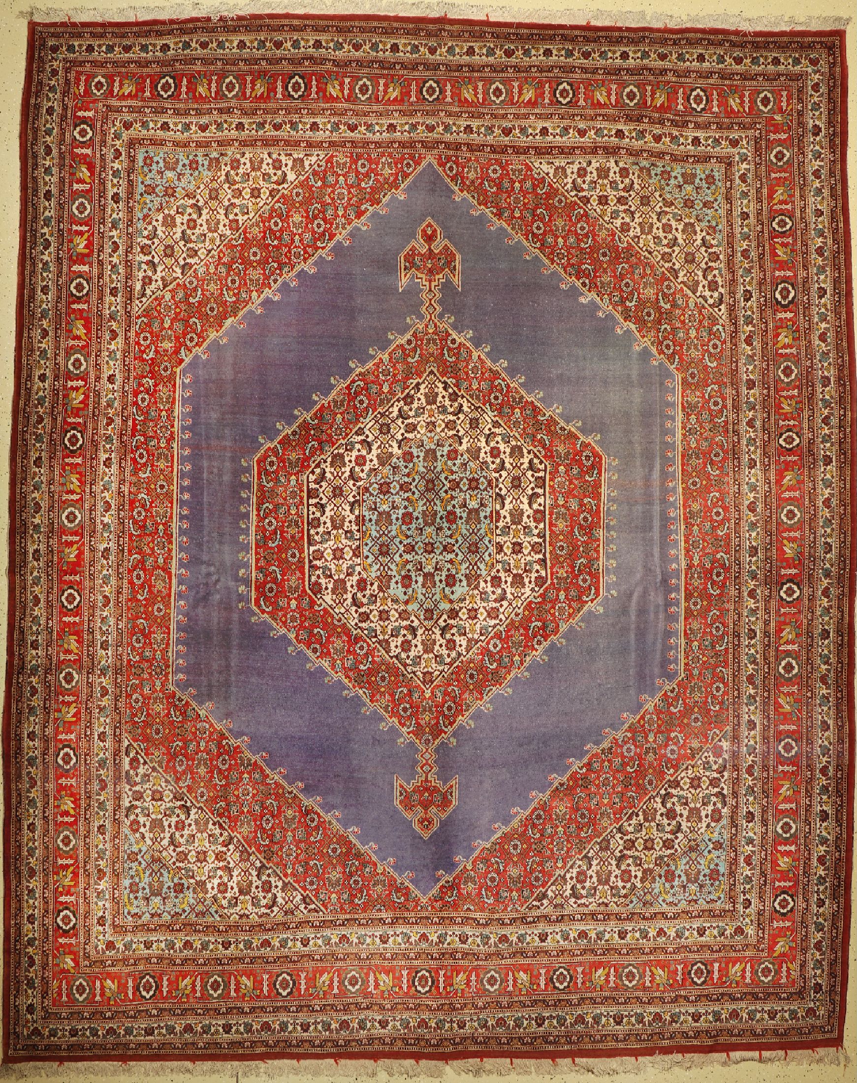Täbriz antik, Persien, um 1900, Wolle auf Baumwolle, ca. 406 x 325 cm, EHZ: 2-3