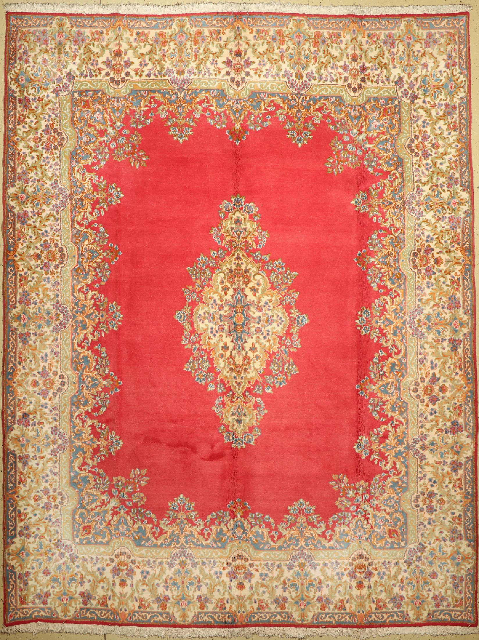 Kerman, Persien, ca. 50 Jahre, Wolle auf Baumwolle, ca. 367 x 276 cm, EHZ: 2
