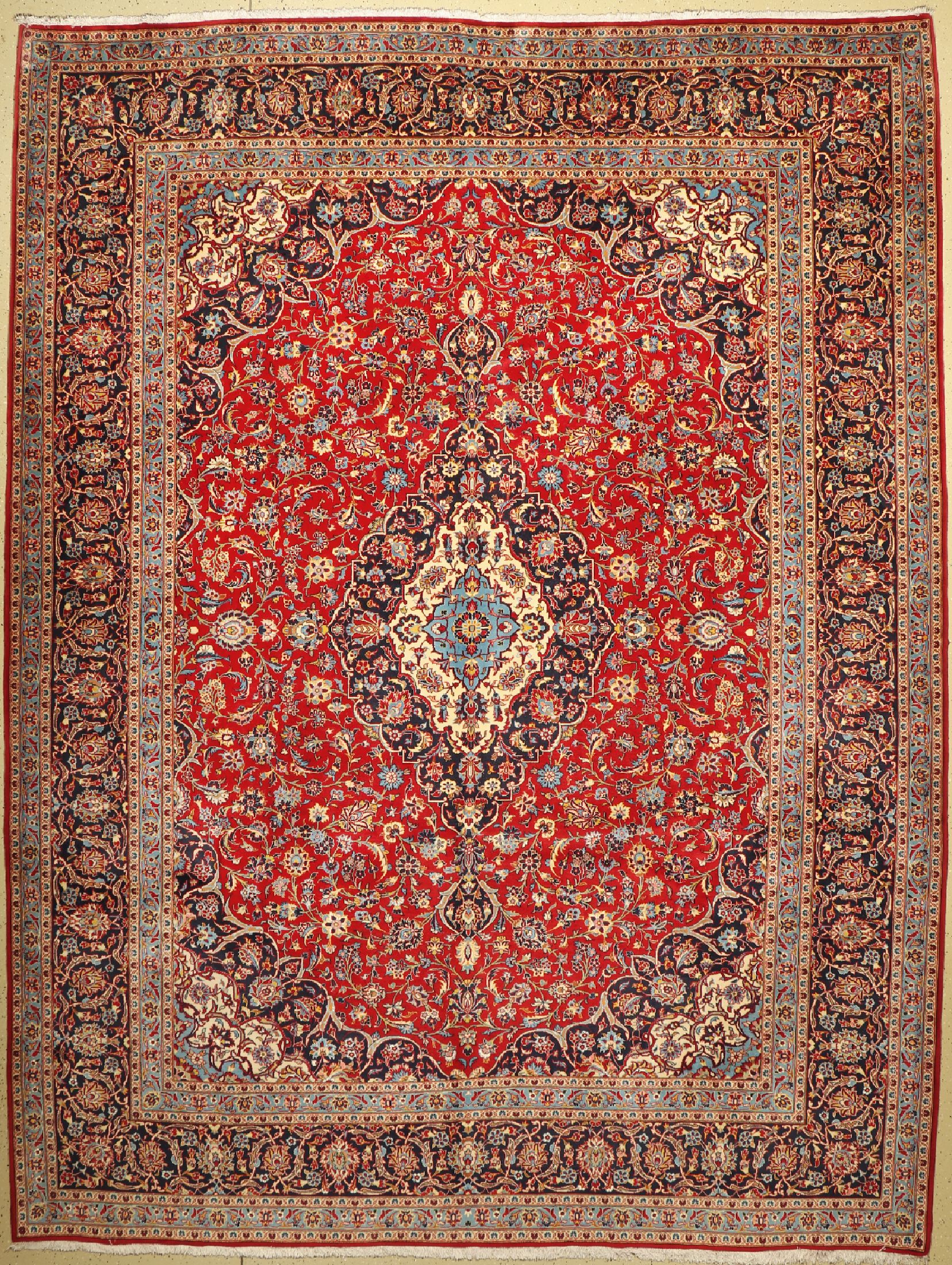 Keschan Kork fein, Persien, ca. 50 Jahre, Korkwolle, ca. 400 x 305 cm, EHZ: 2