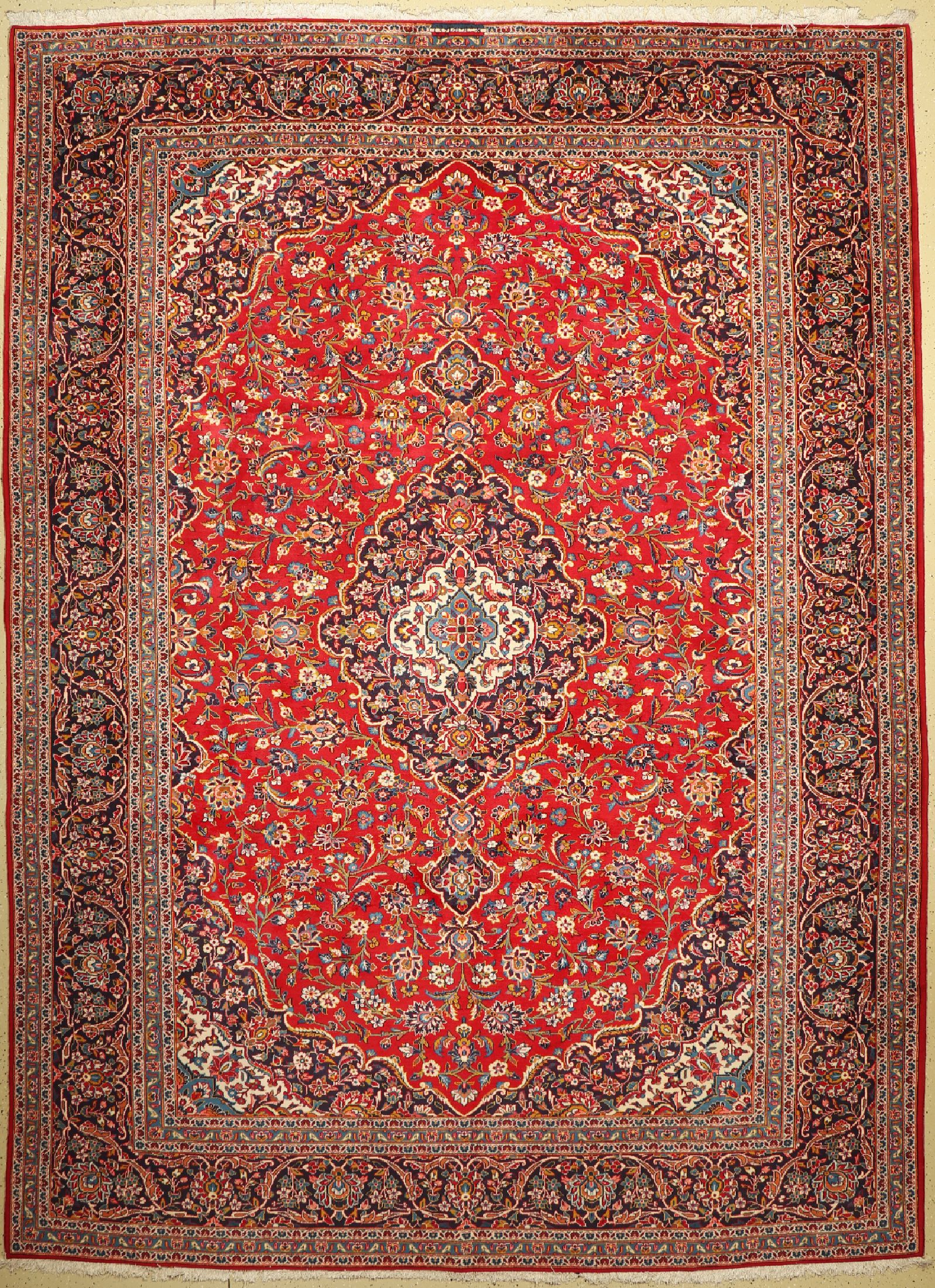 Keschan, Persien, ca. 50 Jahre, Wolle auf Baumwolle, ca. 405 x 293 cm, EHZ: 2