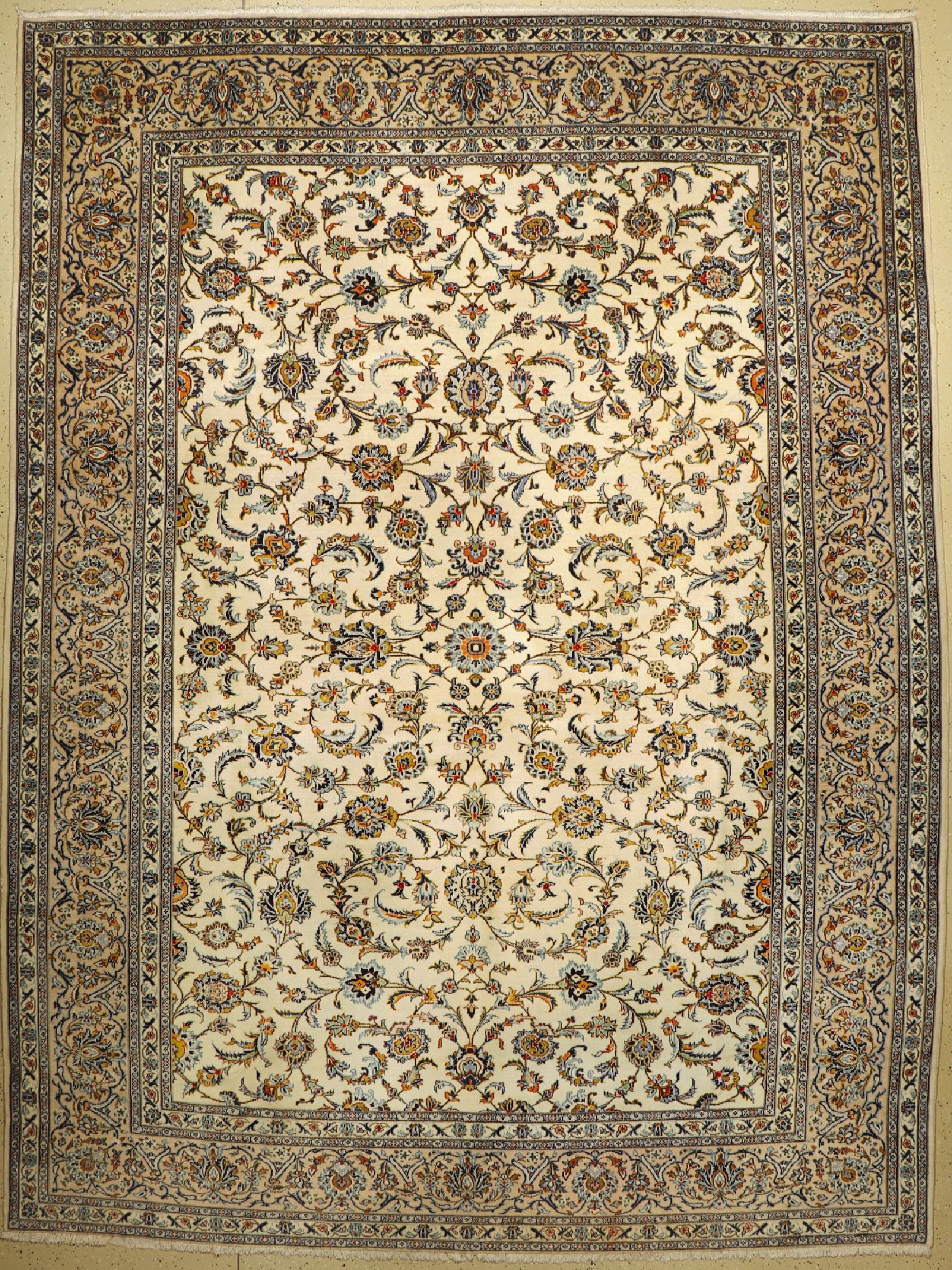 Keschan, Persien, ca. 50 Jahre, Wolle auf Baumwolle, ca. 392 x 290 cm, EHZ: 2
