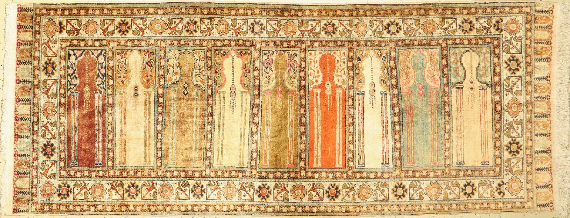 Kayser Saf, Türkei, um 1960, merzerisierte Baumwolle, ca. 225 x 90 cm, EHZ: 3