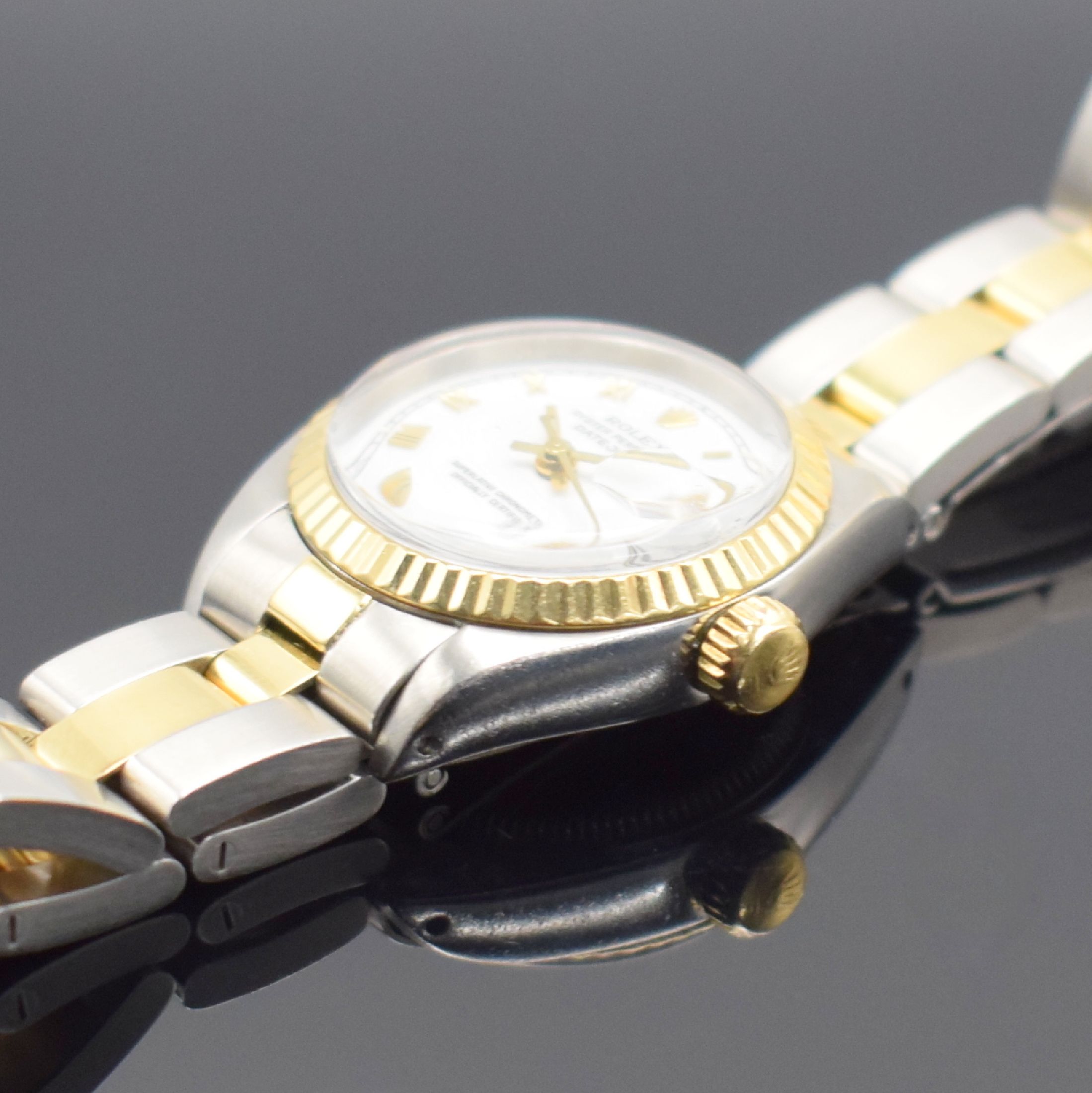 Detail c: ROLEX Oyster Perpetual Datejust Damenarmbanduhr in Stahl/Gold Referenz 6917, Automatik, Chronometer der Superlative inkl. orig. Oysterband m. ...