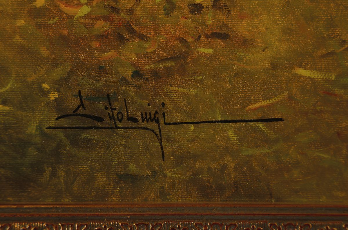 Detail a: Lito Luigi, zeitgen. Traditionalist, Jagdhund mit Fasan, Öl/Lwd, links unten signiert, detaillierte naturalistische Malerei, ca. 60x80cm, R. ca. ...