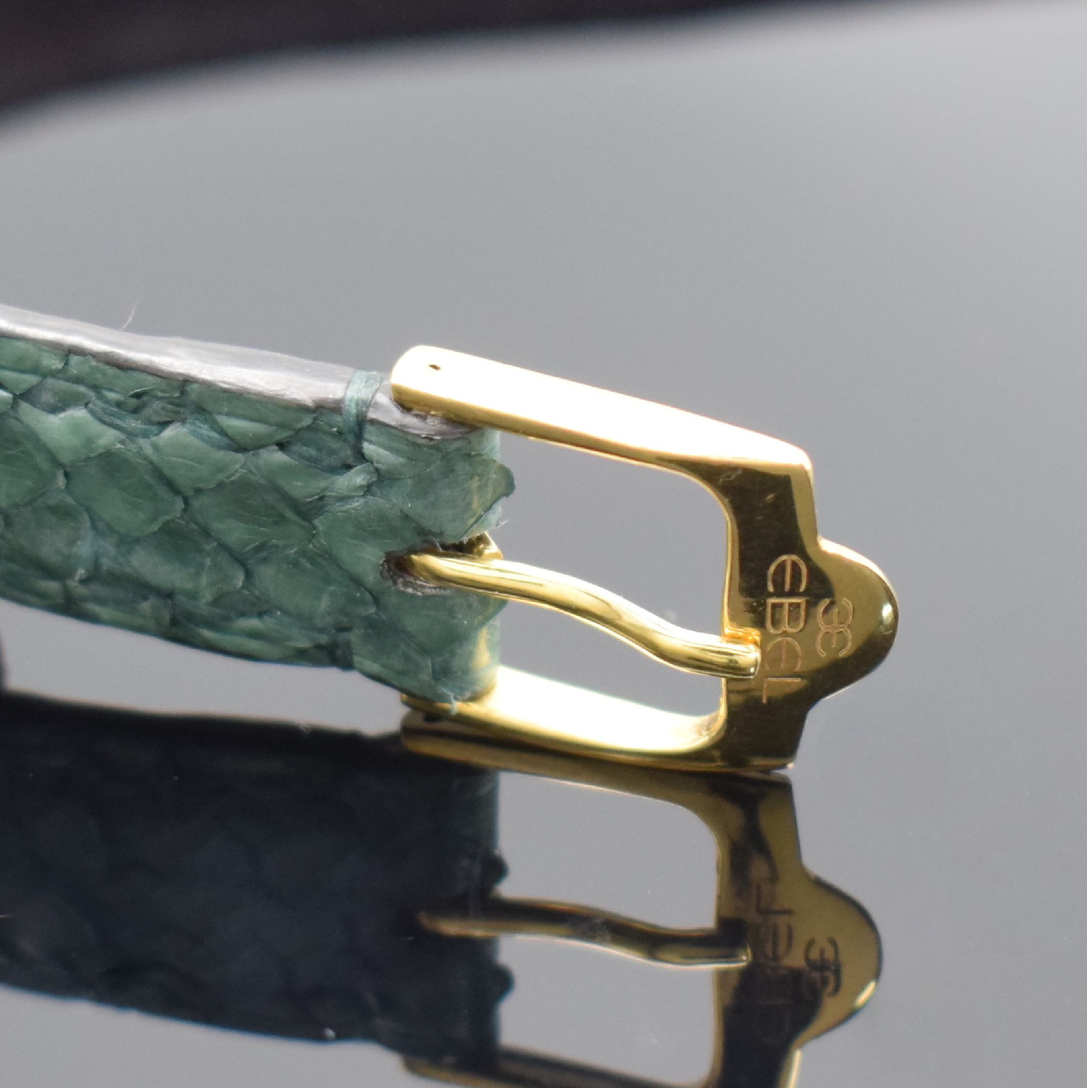 Detail c: EBEL ausgefallene Damenarmbanduhr in GG/WG 750/000 & 585/000 mit Diamantenbesatz, Schweiz um 1970, Handaufzug, Sonderanfertigung auf Kd.-Wunsch, ...