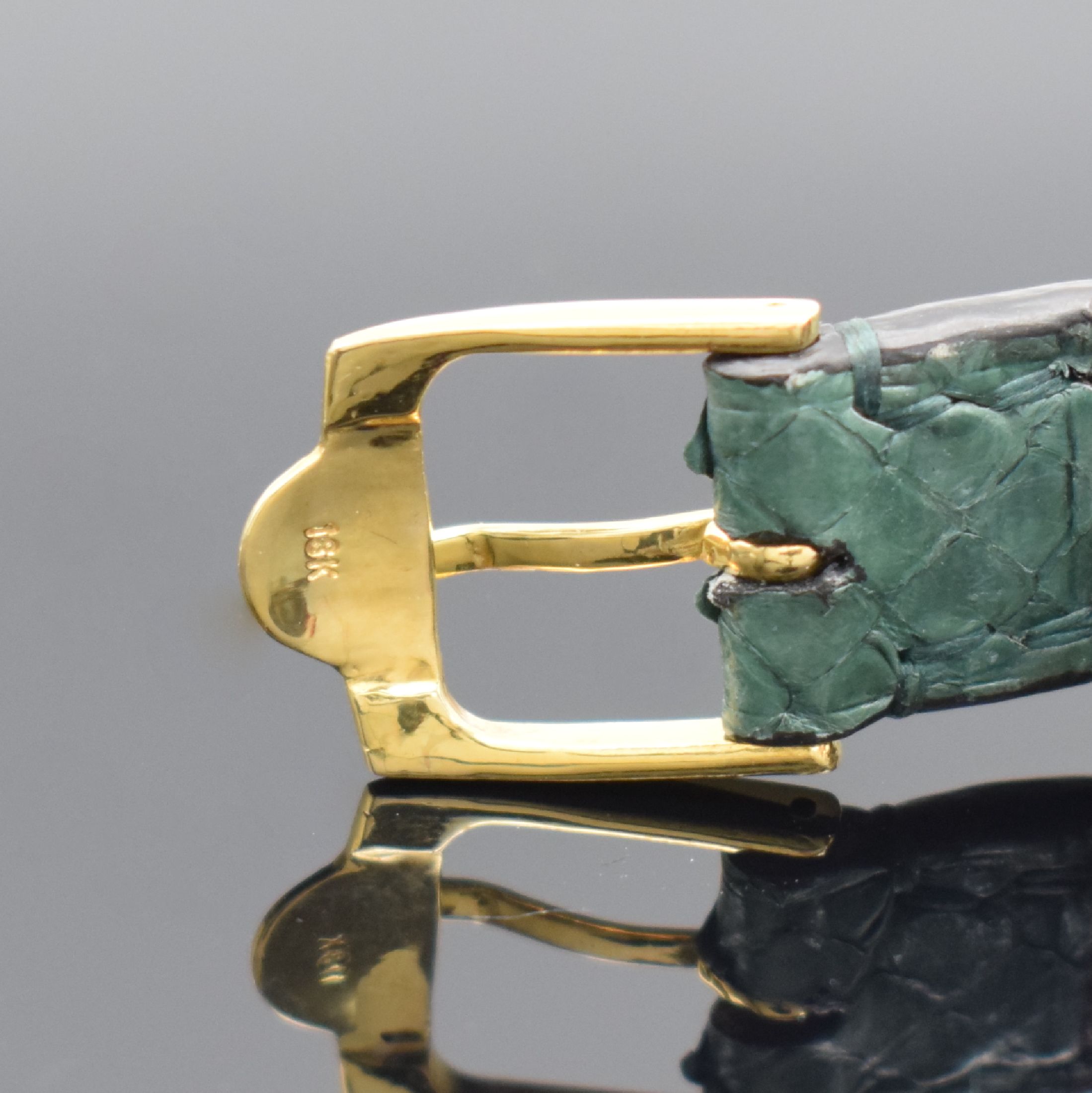 Detail d: EBEL ausgefallene Damenarmbanduhr in GG/WG 750/000 & 585/000 mit Diamantenbesatz, Schweiz um 1970, Handaufzug, Sonderanfertigung auf Kd.-Wunsch, ...