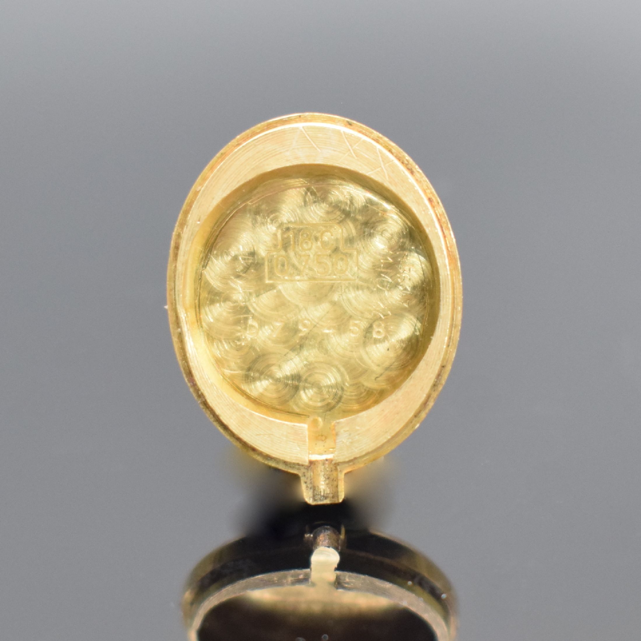 Detail h: EBEL ausgefallene Damenarmbanduhr in GG/WG 750/000 & 585/000 mit Diamantenbesatz, Schweiz um 1970, Handaufzug, Sonderanfertigung auf Kd.-Wunsch, ...