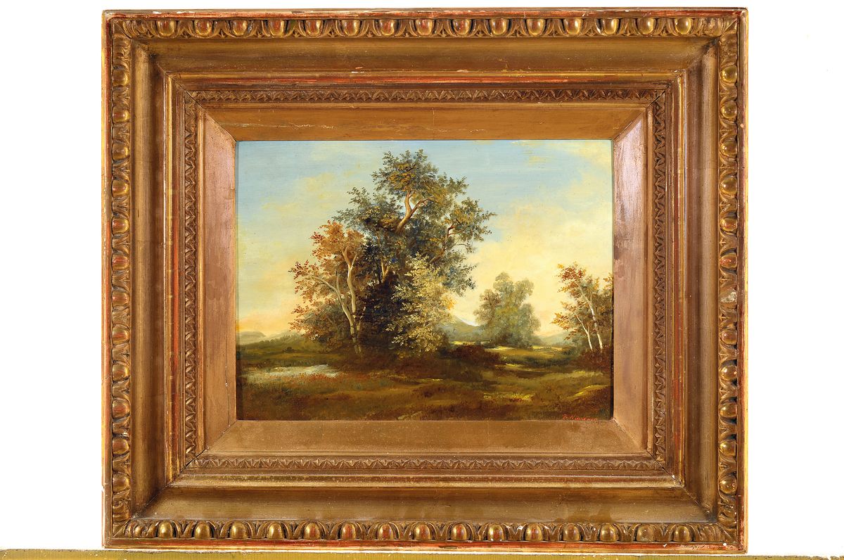 Detail k: Richard Handler, geb. 1932, zeitgen. Traditionalist, Herbstliche Landschaft mit Baumgruppe, Öl/Holz, rechts unten signiert, ca. 27x35cm, R. ca. ...