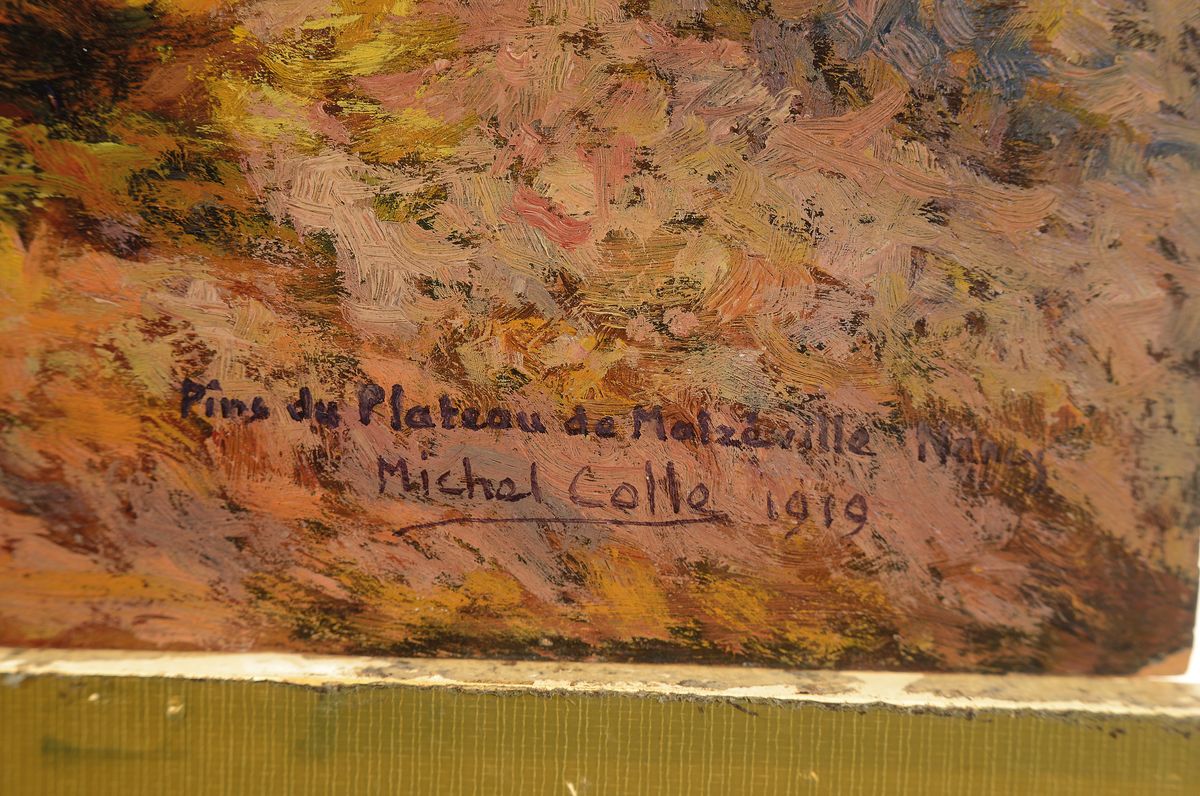 Detail a: Auguste-Michel Colle, 1872 Baccarat - 1949 Batz-sur-Mer, Maler der Schule von Nancy, Ausbildung zum Graveur in den Baccarat ...