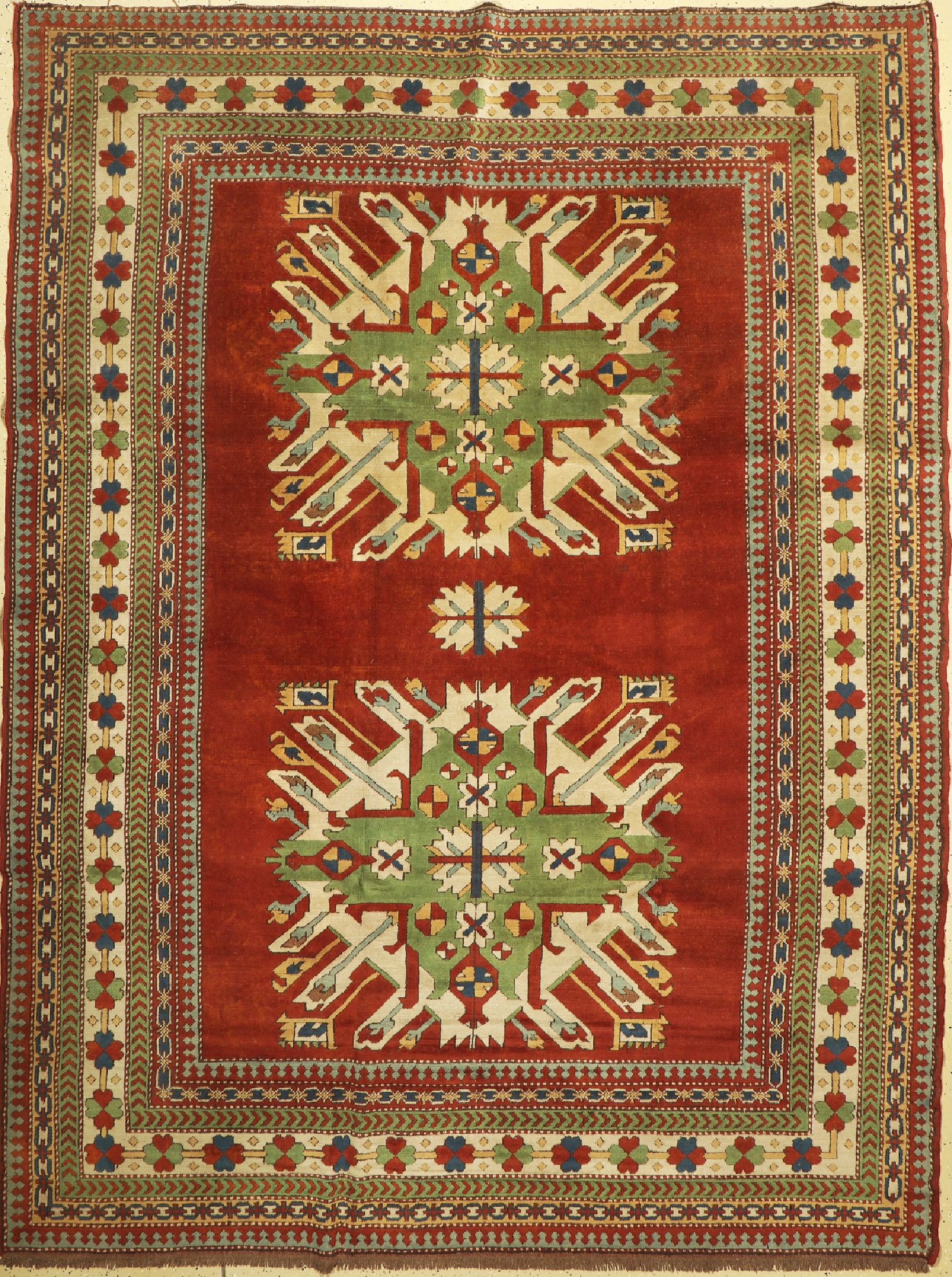 Adler Kars, Türkei, ca. 50 Jahre, Wolle aufWolle, ca. 315 x 240 cm, EHZ: 2-3