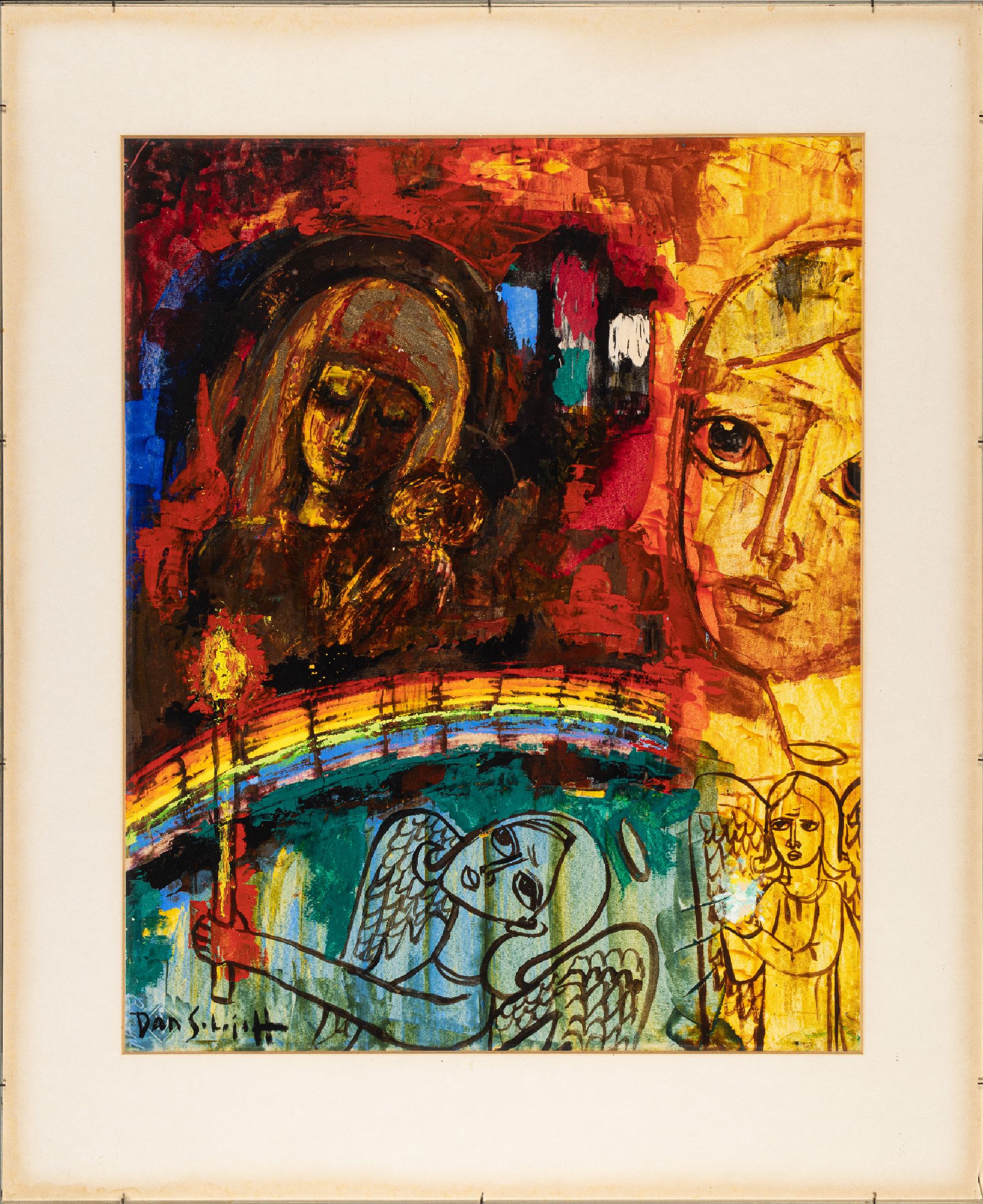 Dan Solojoff, 1908 Stankt-Petersburg - 1994 Paris, 3 Arbeiten: je Gouache auf Papier, verschiedene Motive, unter dem Einfluss von Marc Chagall, unter ...