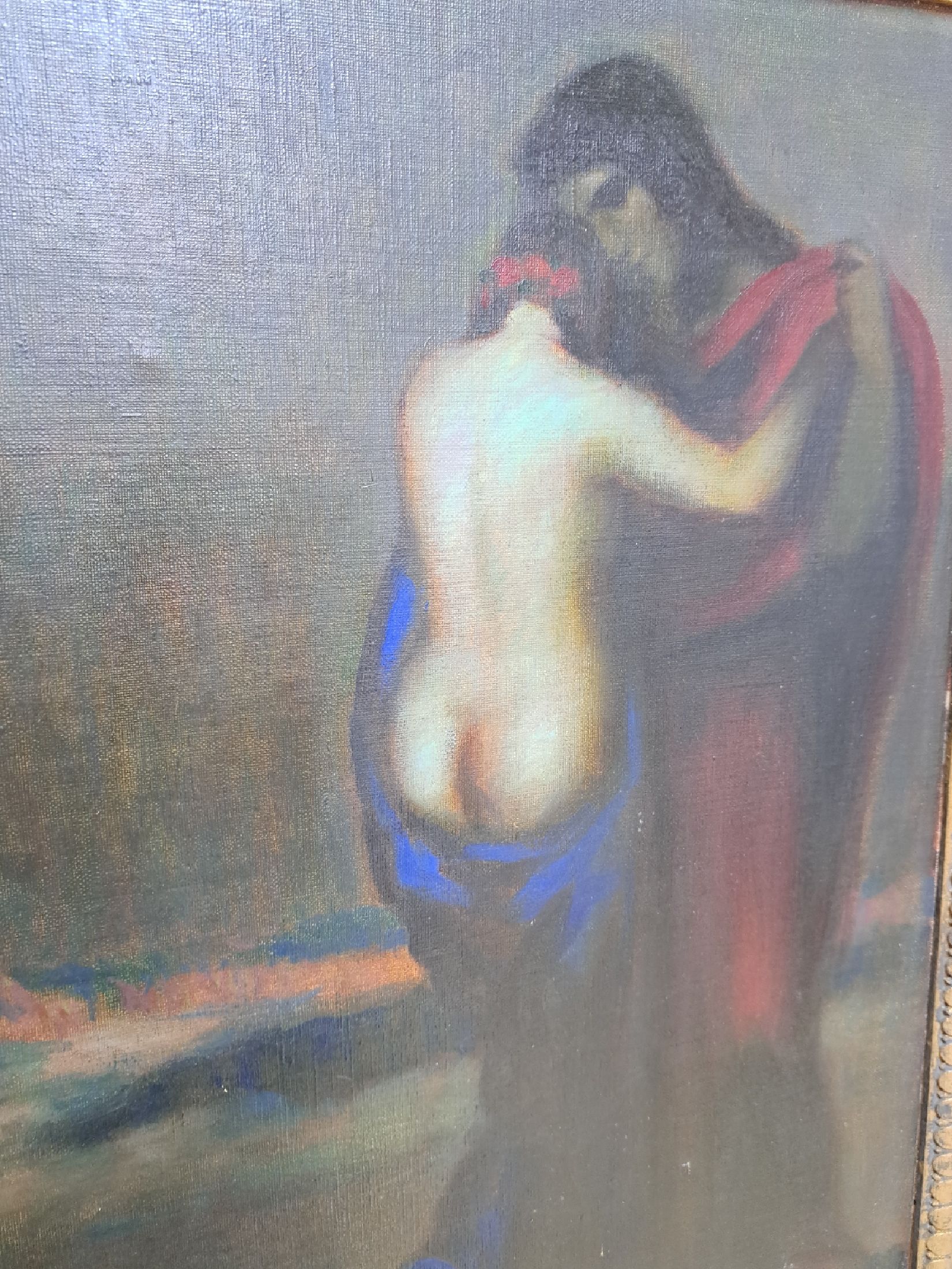Detail b: Adolf Frey-Moock, 1881 Jona/St. Gallen-1954 Steinebrunn/ Kanton Thurgau, Studium an der Akademie München bei Karl Raupp, Wilhelm von Diez und Peter ...