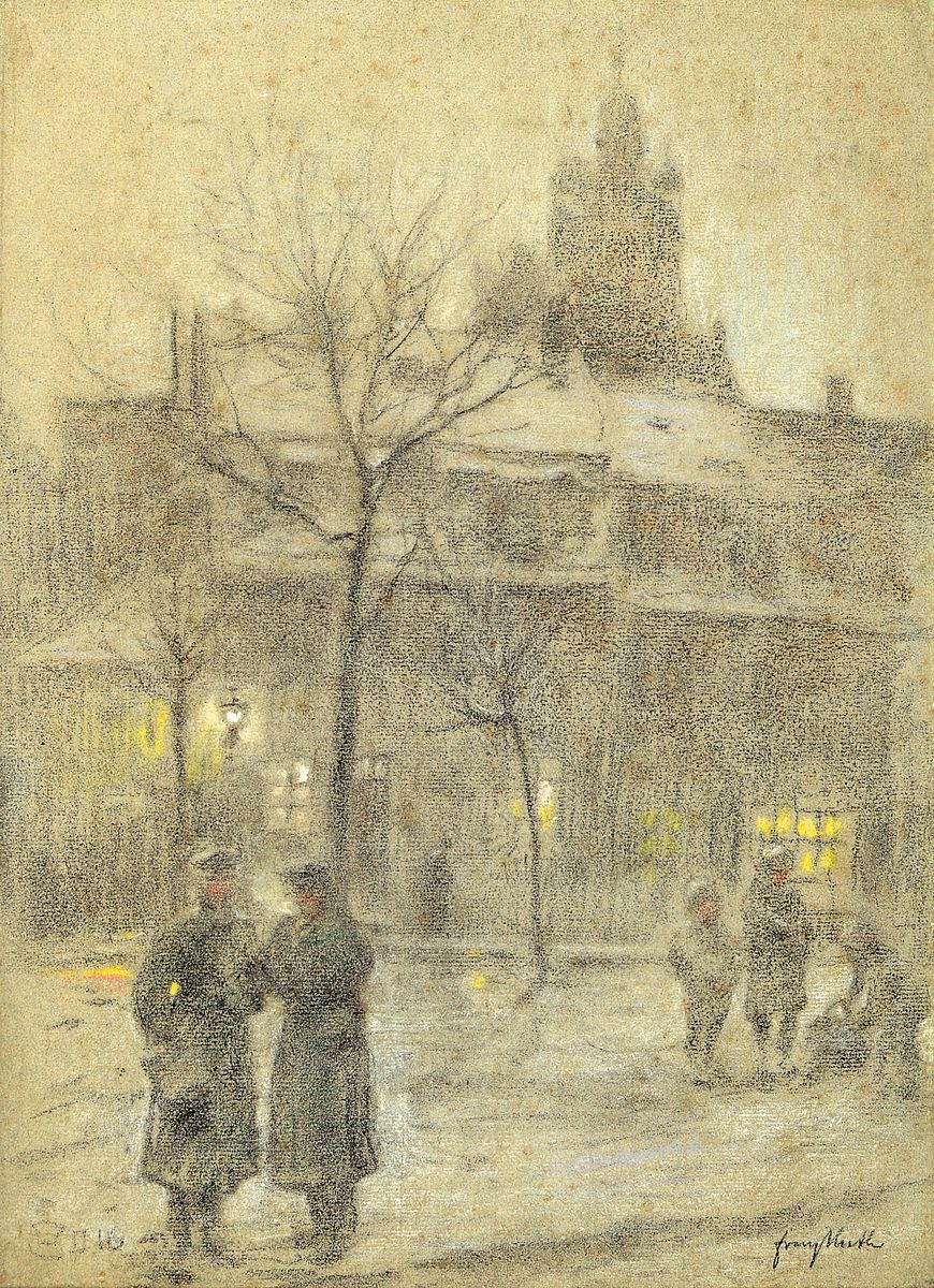 Franz Huth, 1876 Pößneck-1970 Weimar, Ausbildung und Wirken als Porzellan- und Glasmaler, ab 1922 vor allem Pastellmaler, hier: Personen in ...