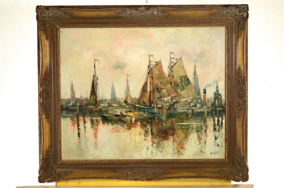 Detail k: Otto Wild, 1898 Trostberg-1971 Hamburg, Studium an der Akademie Nürnberg, ab 1925 in Hamburg, zeitweise auch in der Künstler Kolonie Worpswede, ...