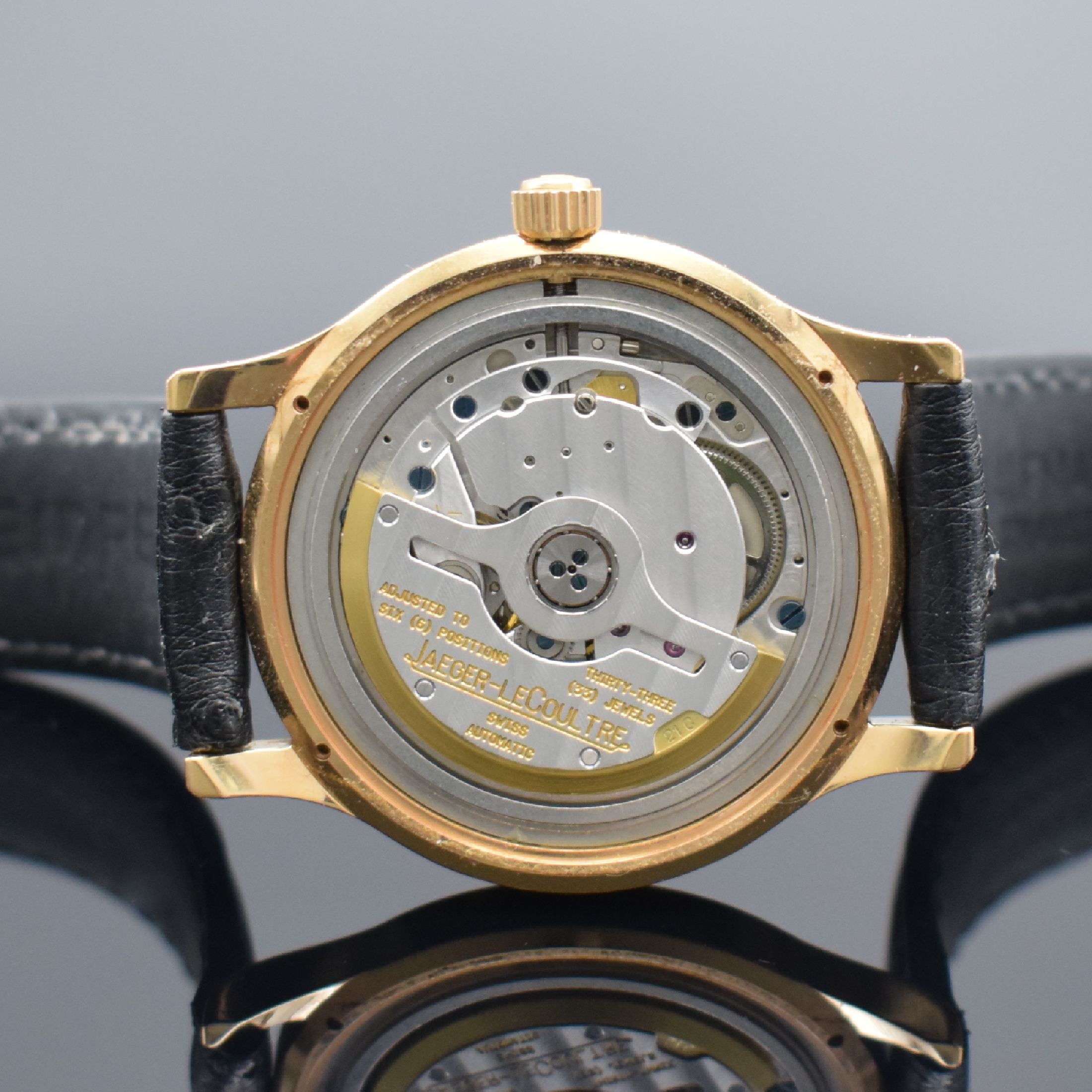 Detail f: Jaeger-LeCoultre Herrenarmbanduhr Master Control 1000 Hours in RG 750/000 Referenz 140.2.89, Schweiz verk. lt. beil. Pap. 01/1994, Automatik, neutr. ...