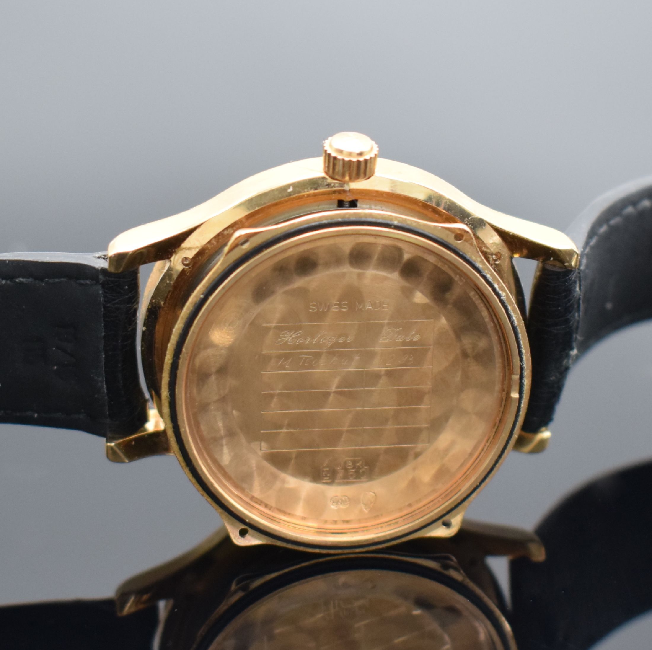 Detail i: Jaeger-LeCoultre Herrenarmbanduhr Master Control 1000 Hours in RG 750/000 Referenz 140.2.89, Schweiz verk. lt. beil. Pap. 01/1994, Automatik, neutr. ...