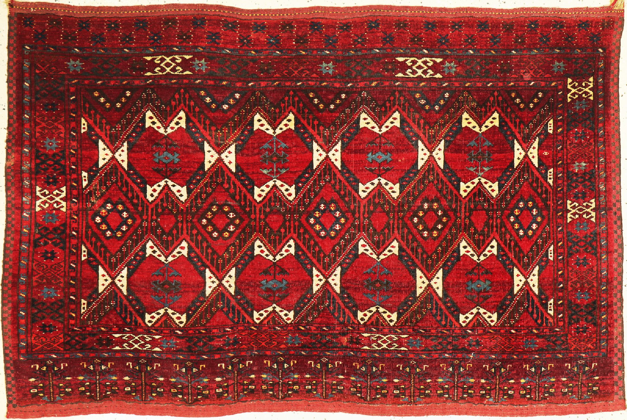 Ersari Tschowal, Turkmenistan, um 1900, Wolle auf Wolle, ca. 180 x 120 cm, EHZ: 2-3
